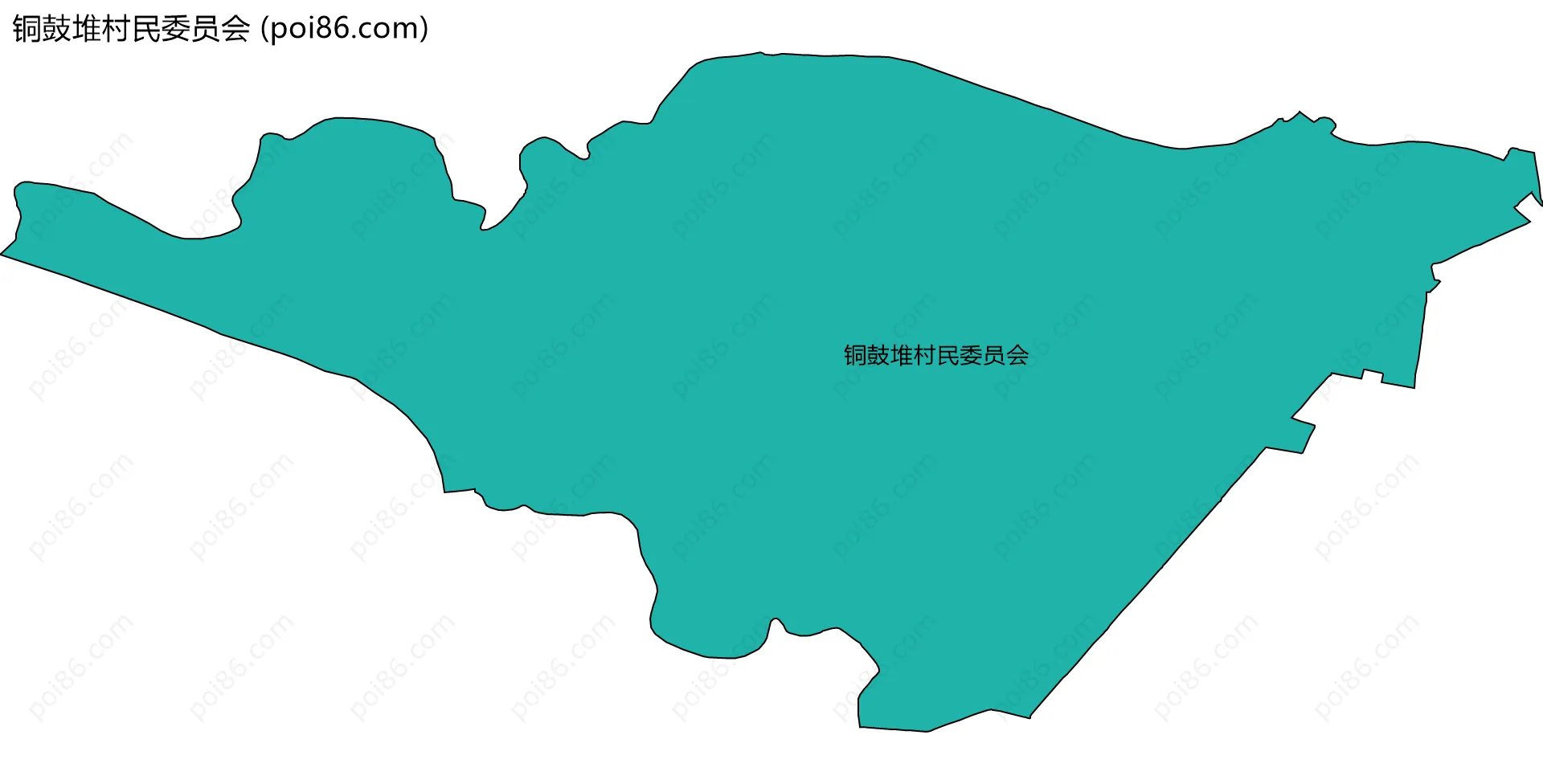 铜鼓堆村民委员会边界地图