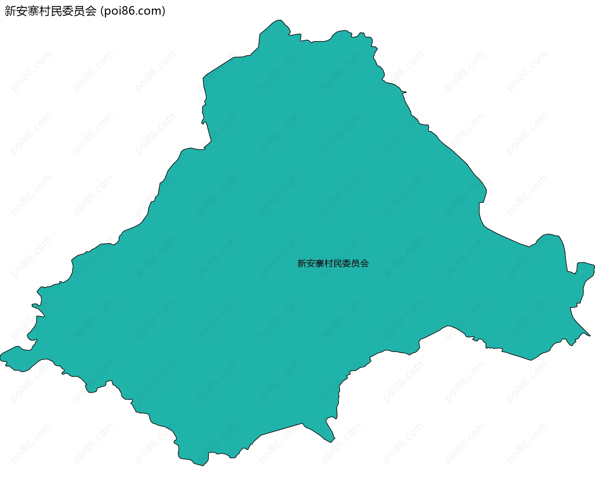 新安寨村民委员会边界地图