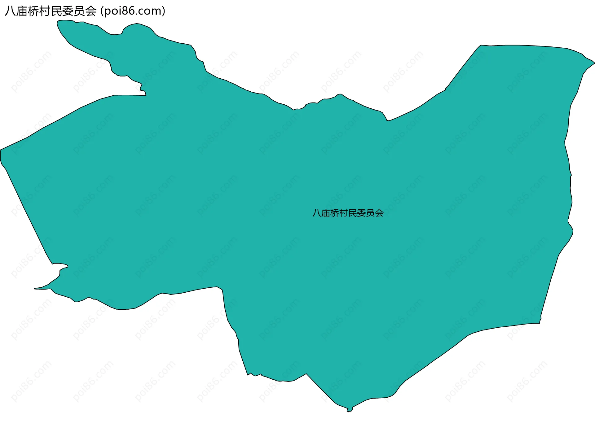 八庙桥村民委员会边界地图