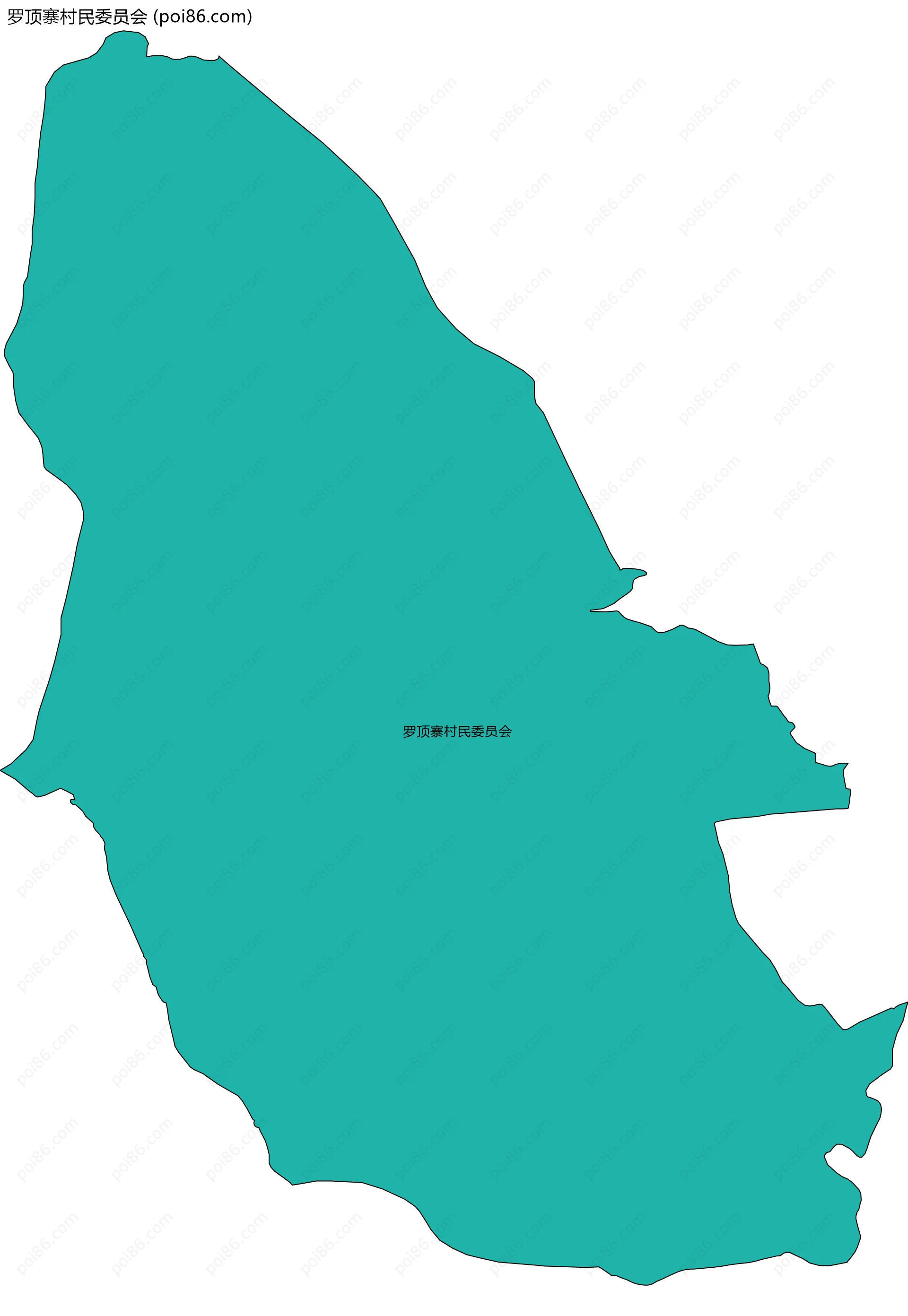 罗顶寨村民委员会边界地图