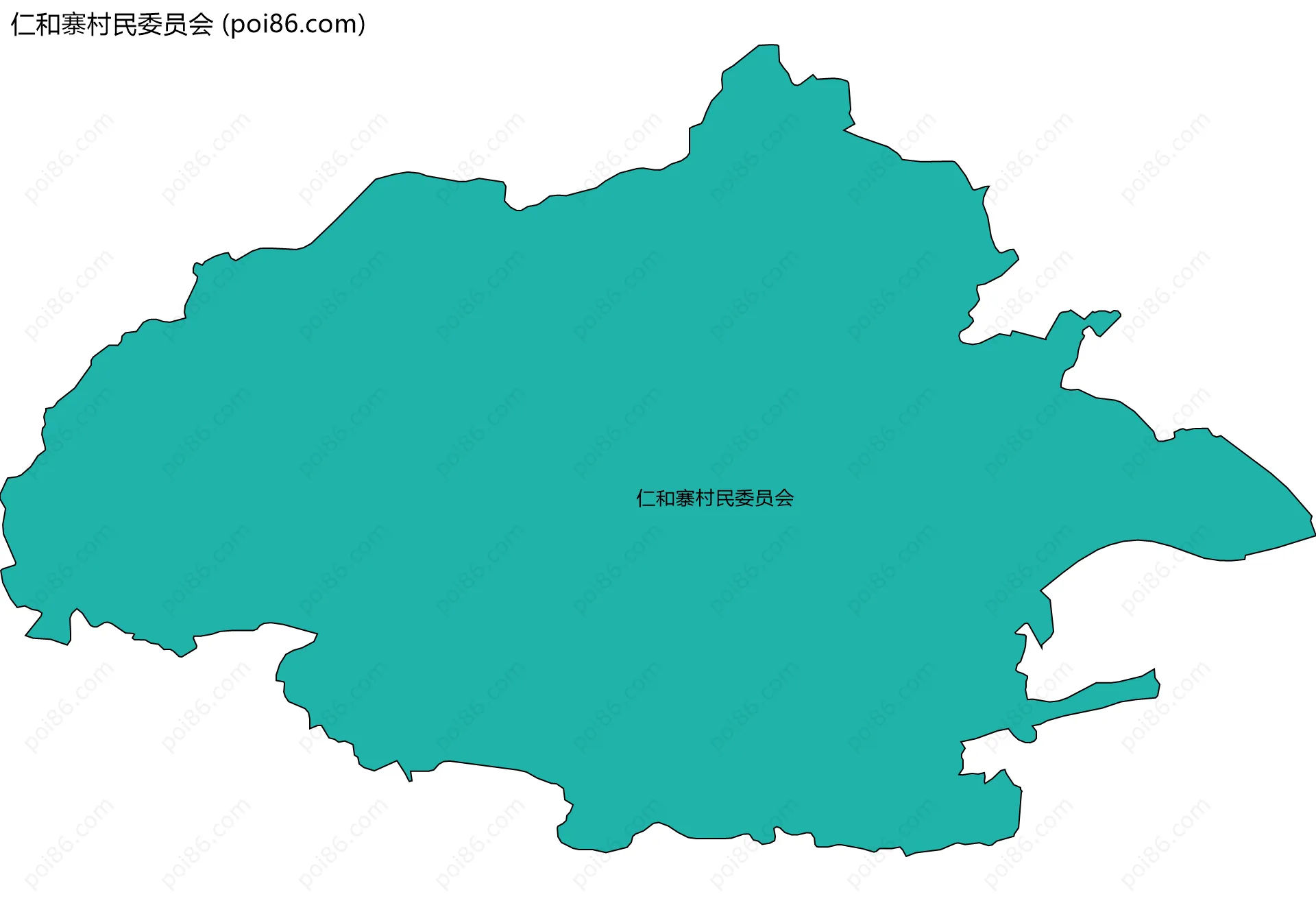 仁和寨村民委员会边界地图