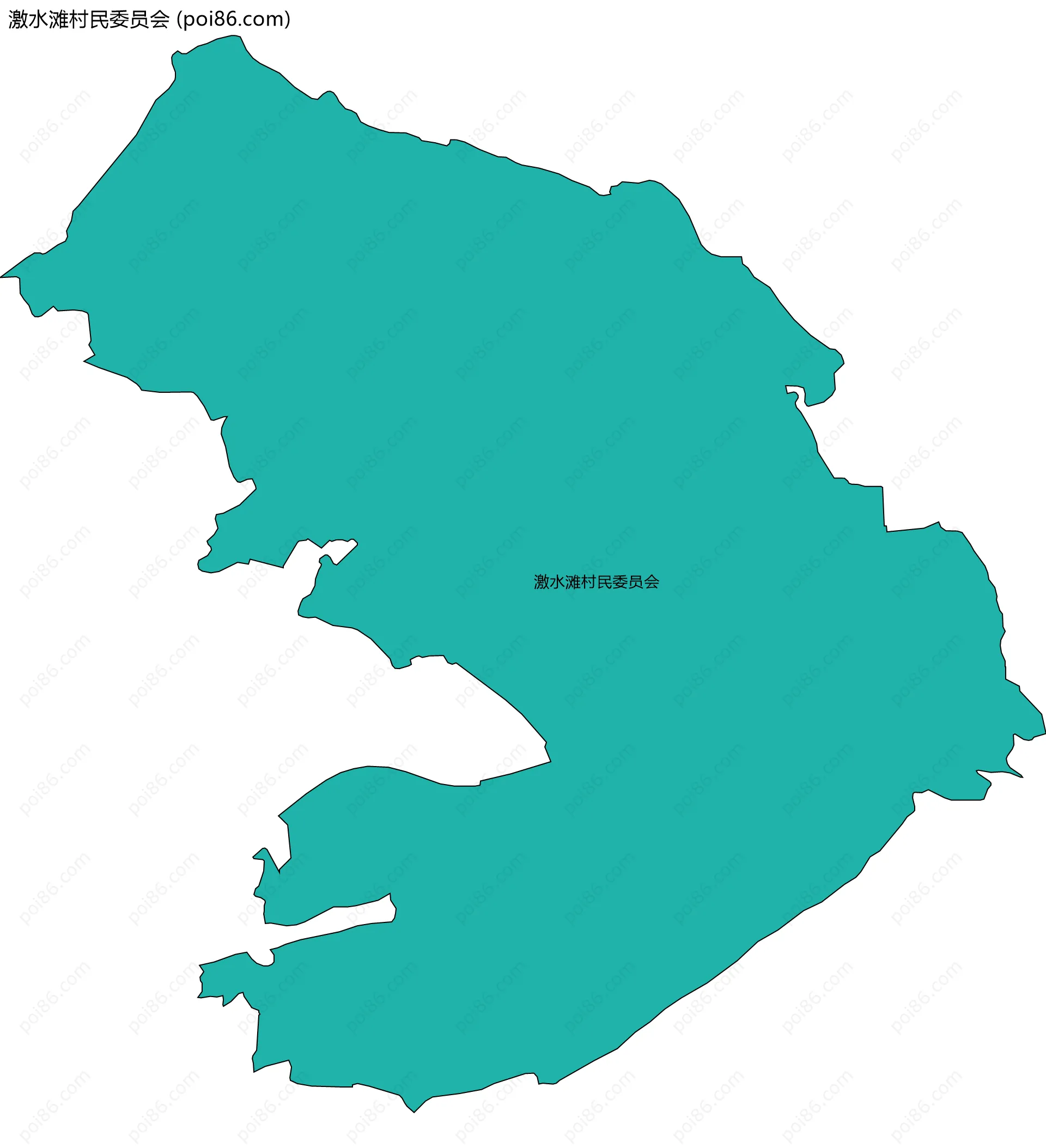 激水滩村民委员会边界地图