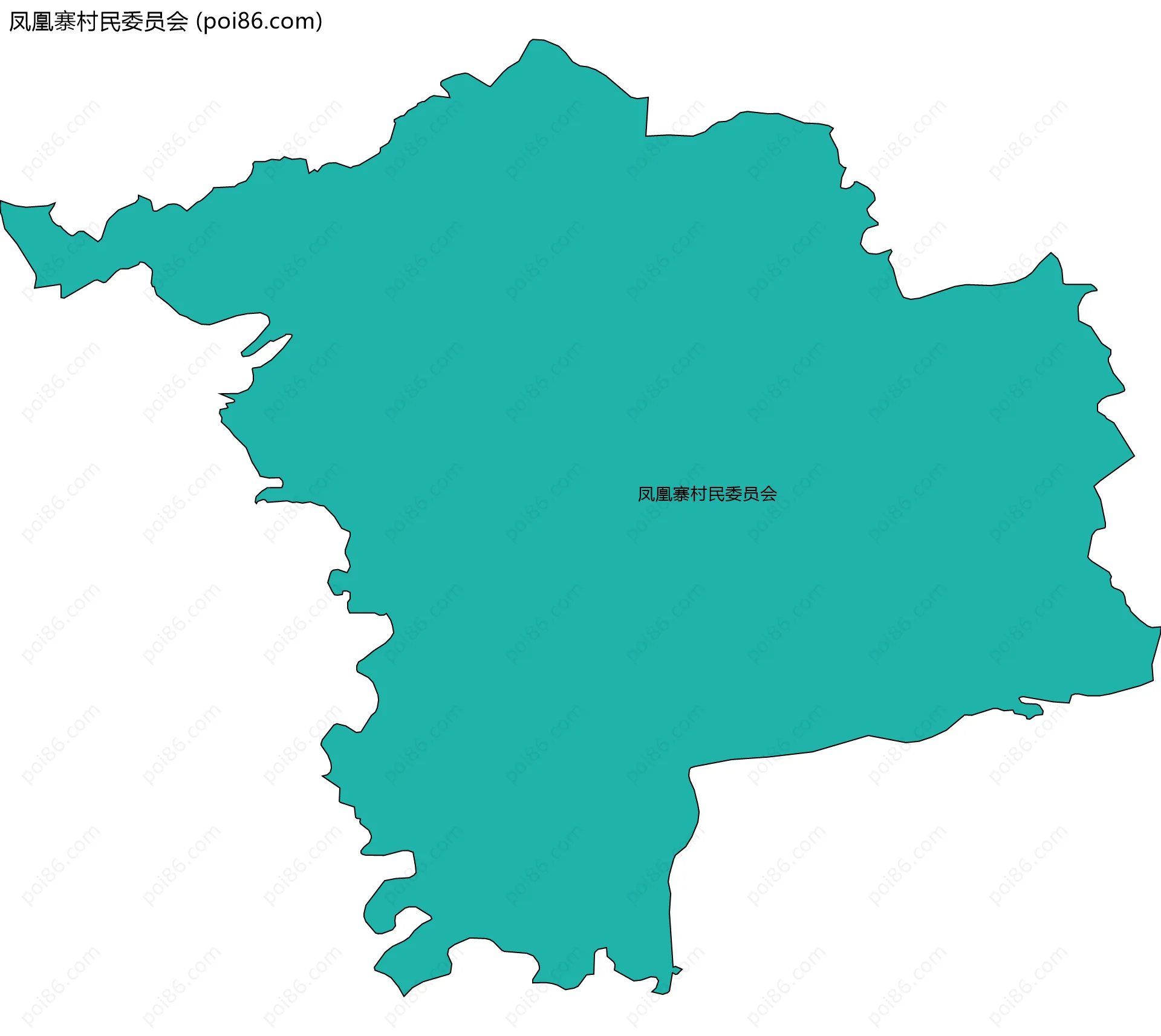 凤凰寨村民委员会边界地图