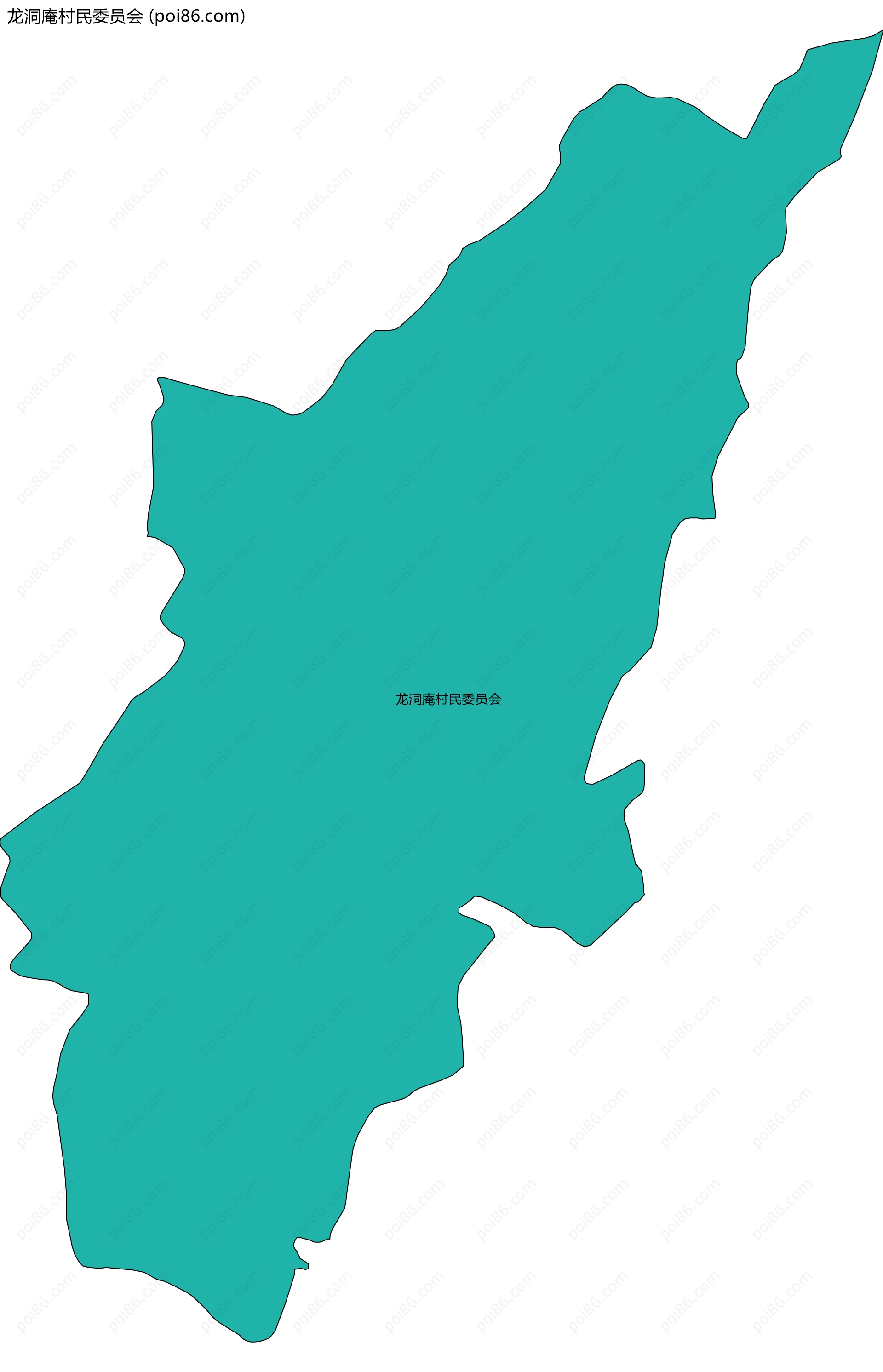 龙洞庵村民委员会边界地图