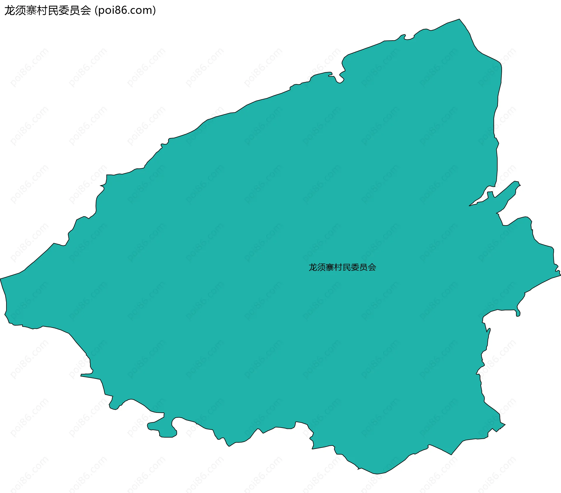 龙须寨村民委员会边界地图