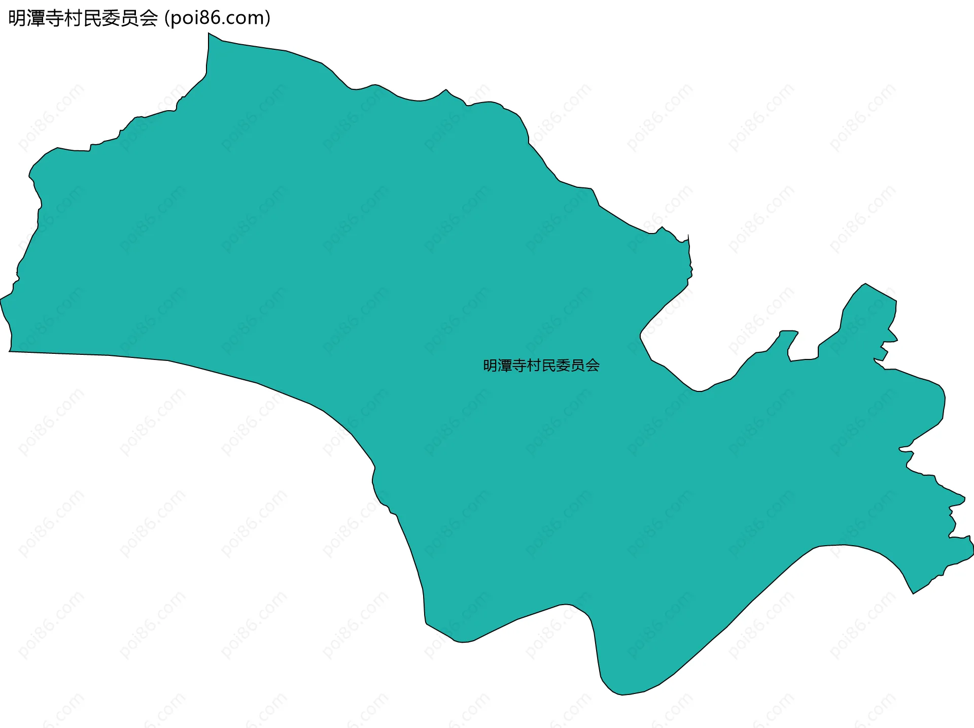 明潭寺村民委员会边界地图