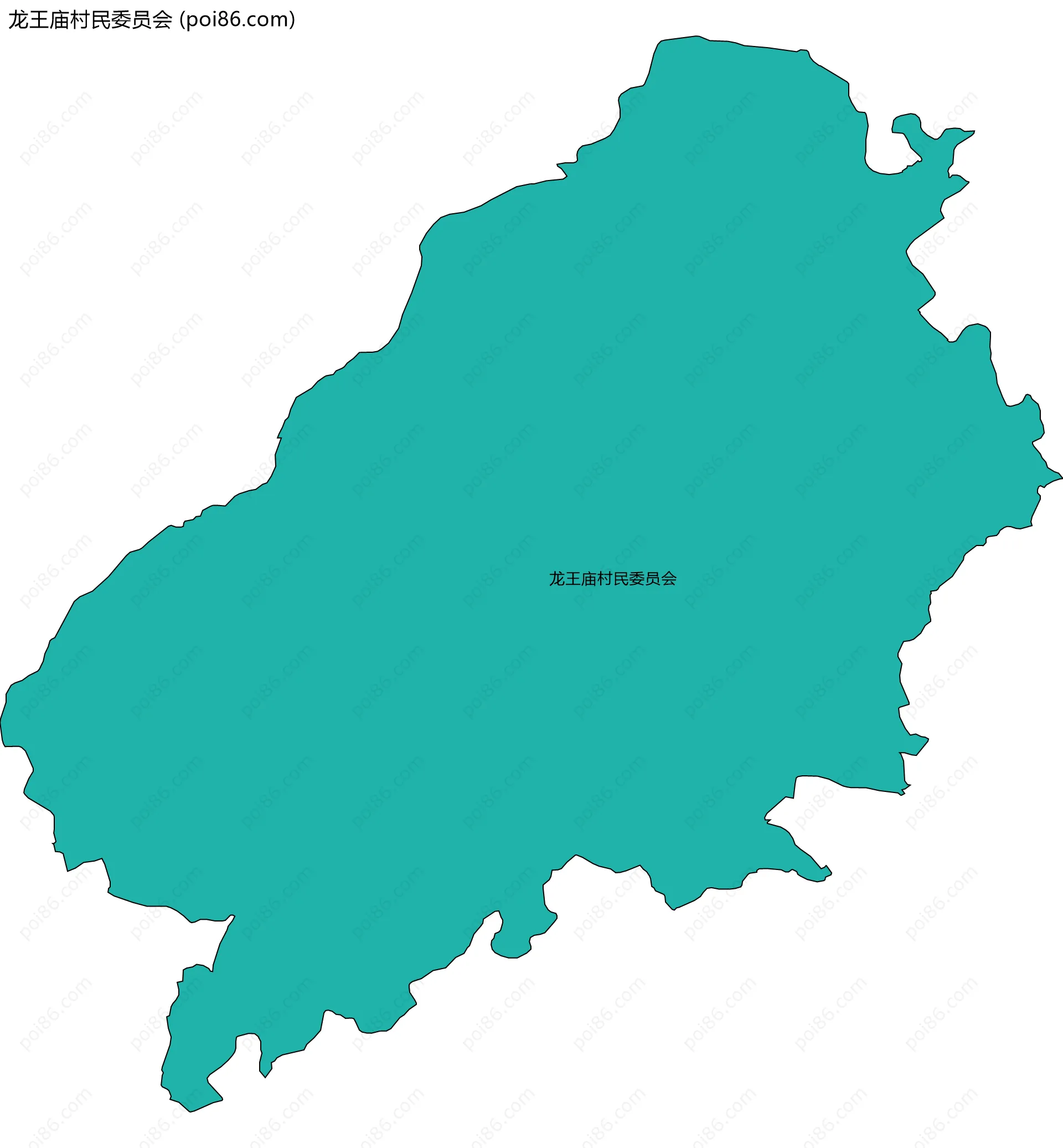 龙王庙村民委员会边界地图