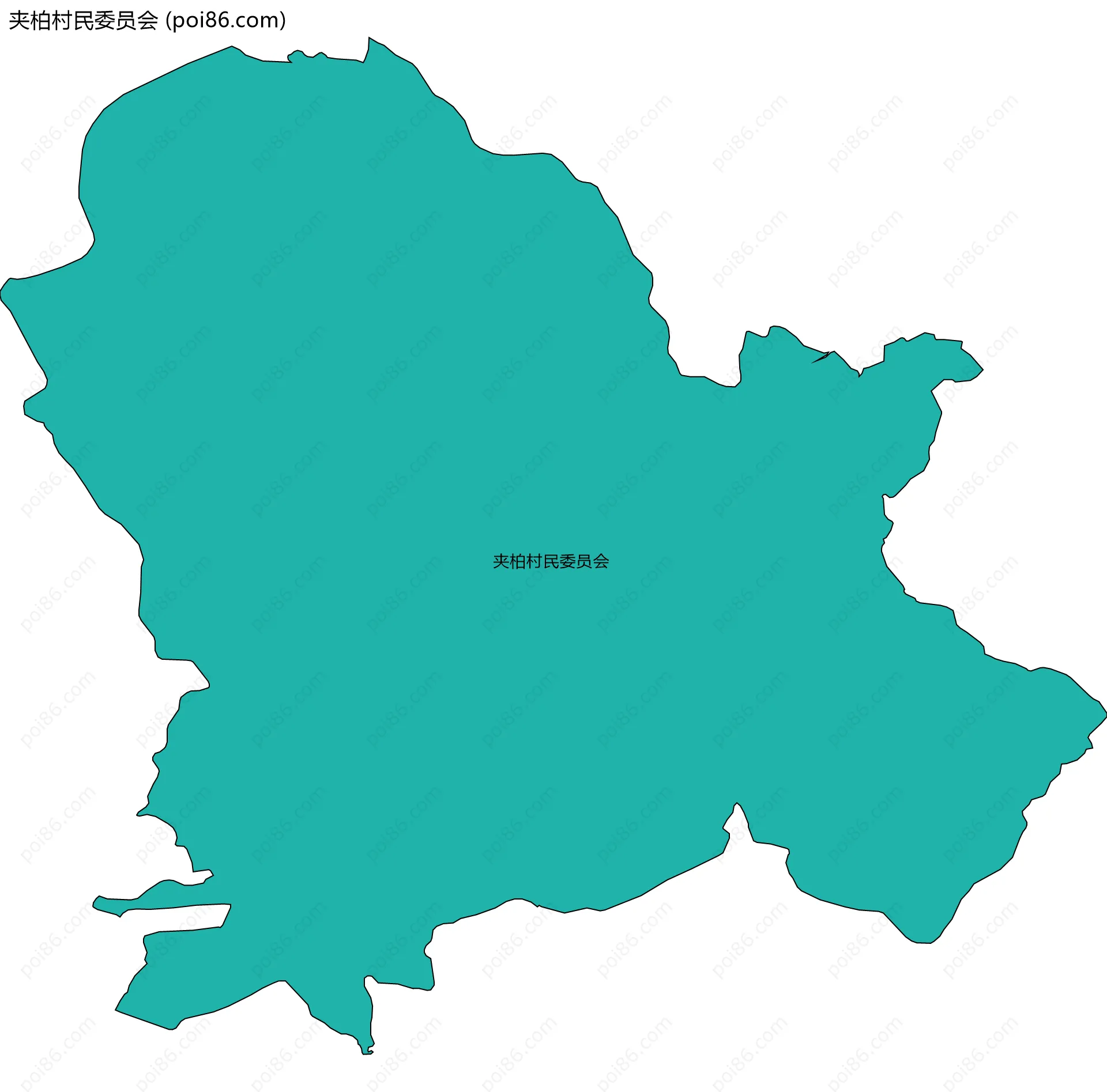 夹柏村民委员会边界地图