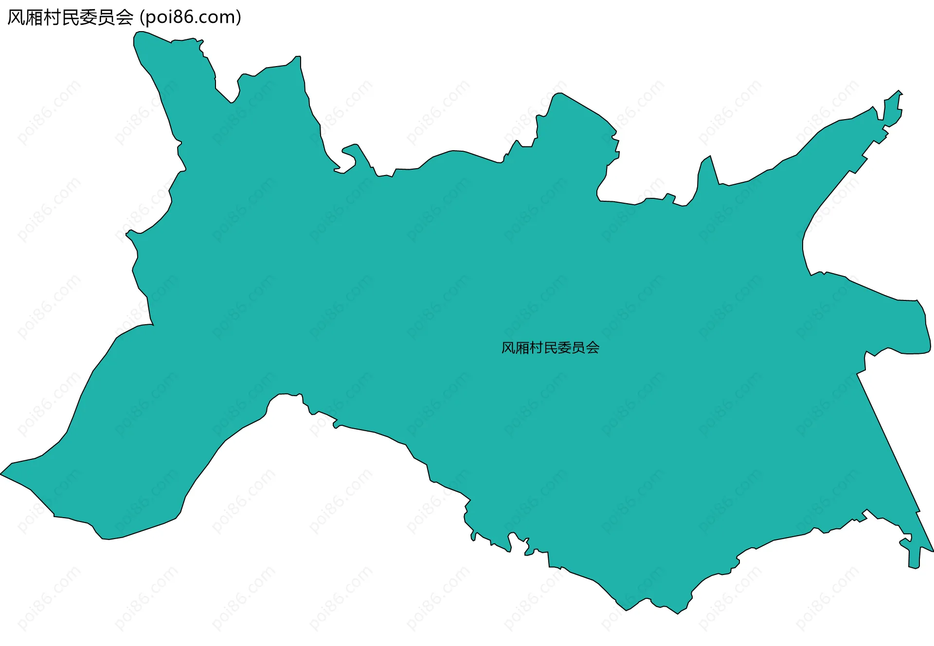 风厢村民委员会边界地图