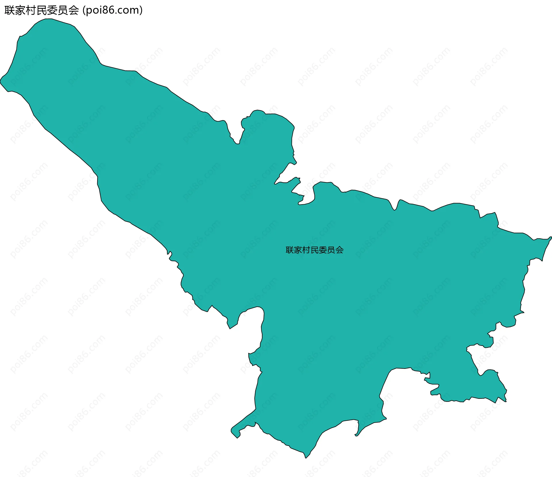 联家村民委员会边界地图