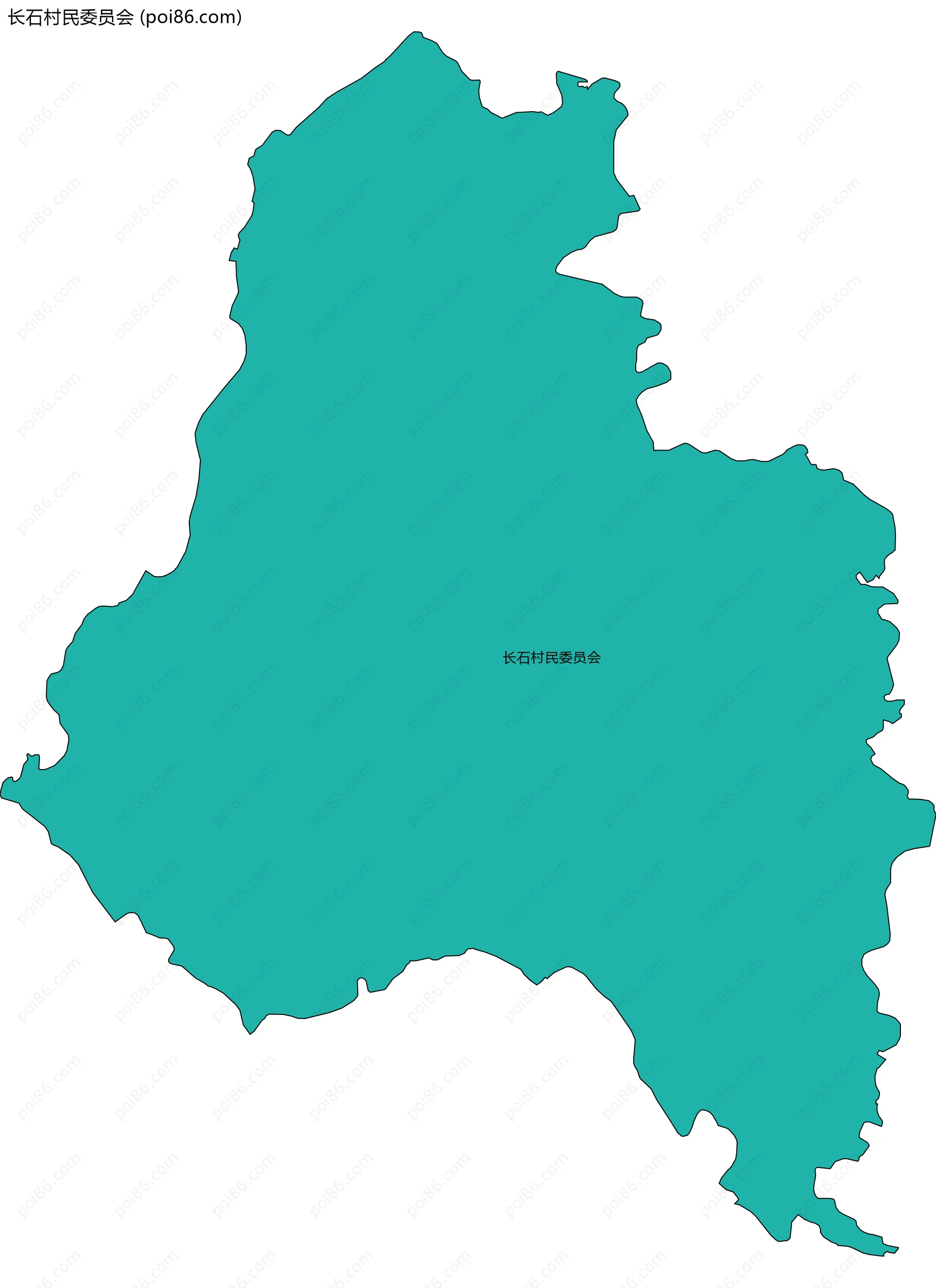 长石村民委员会边界地图