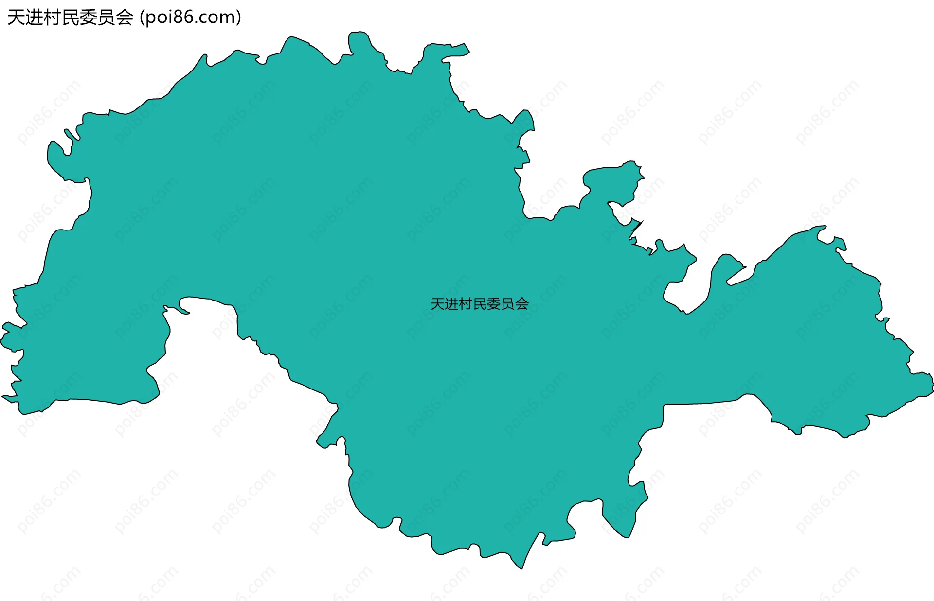 天进村民委员会边界地图