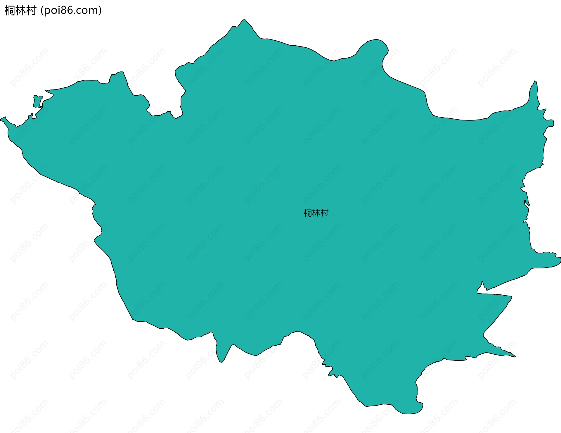 桐林村边界地图