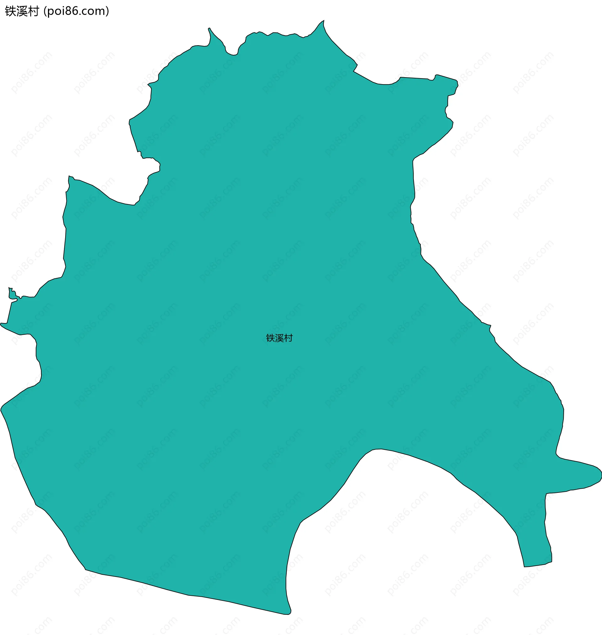 铁溪村边界地图