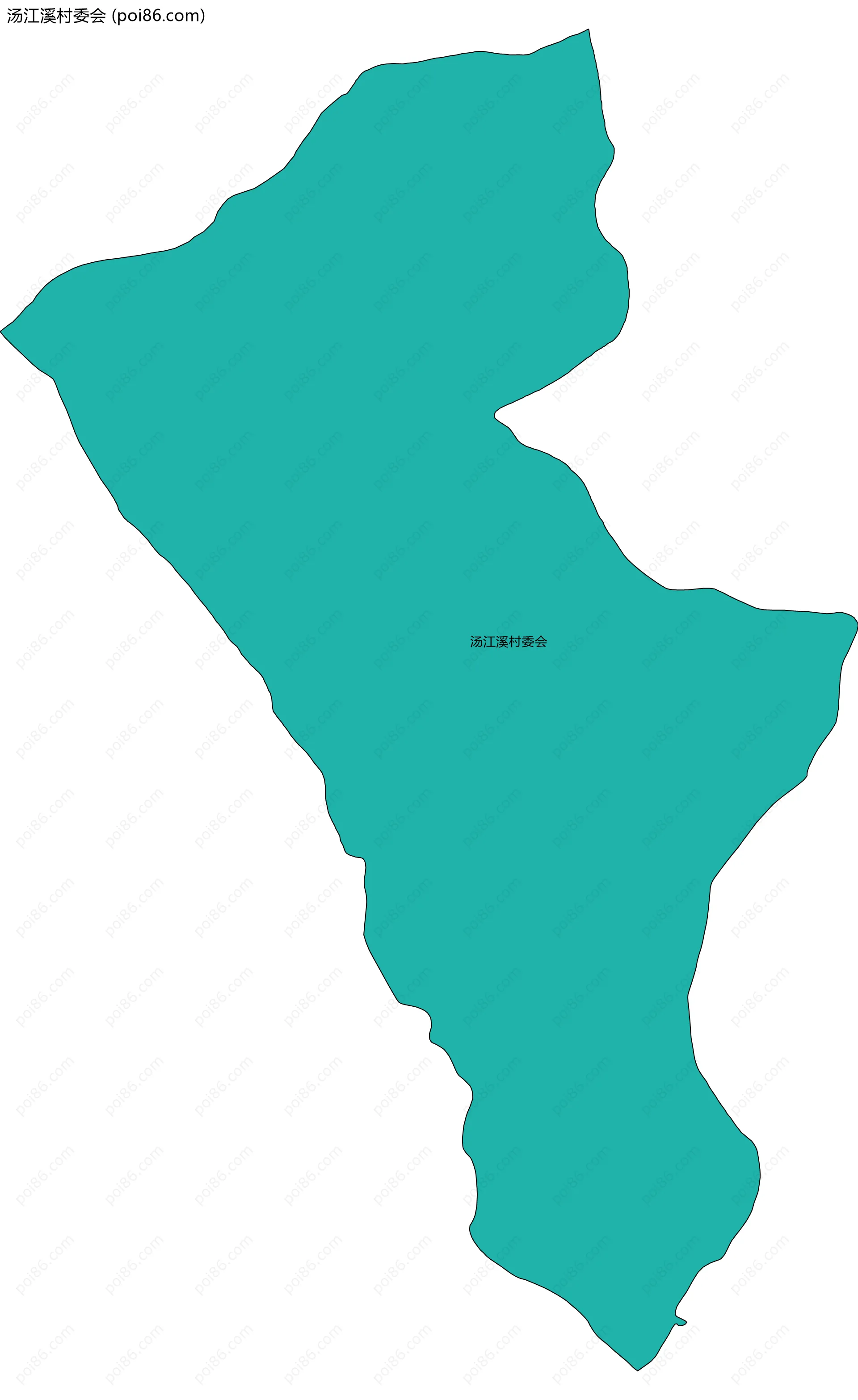 汤江溪村委会边界地图