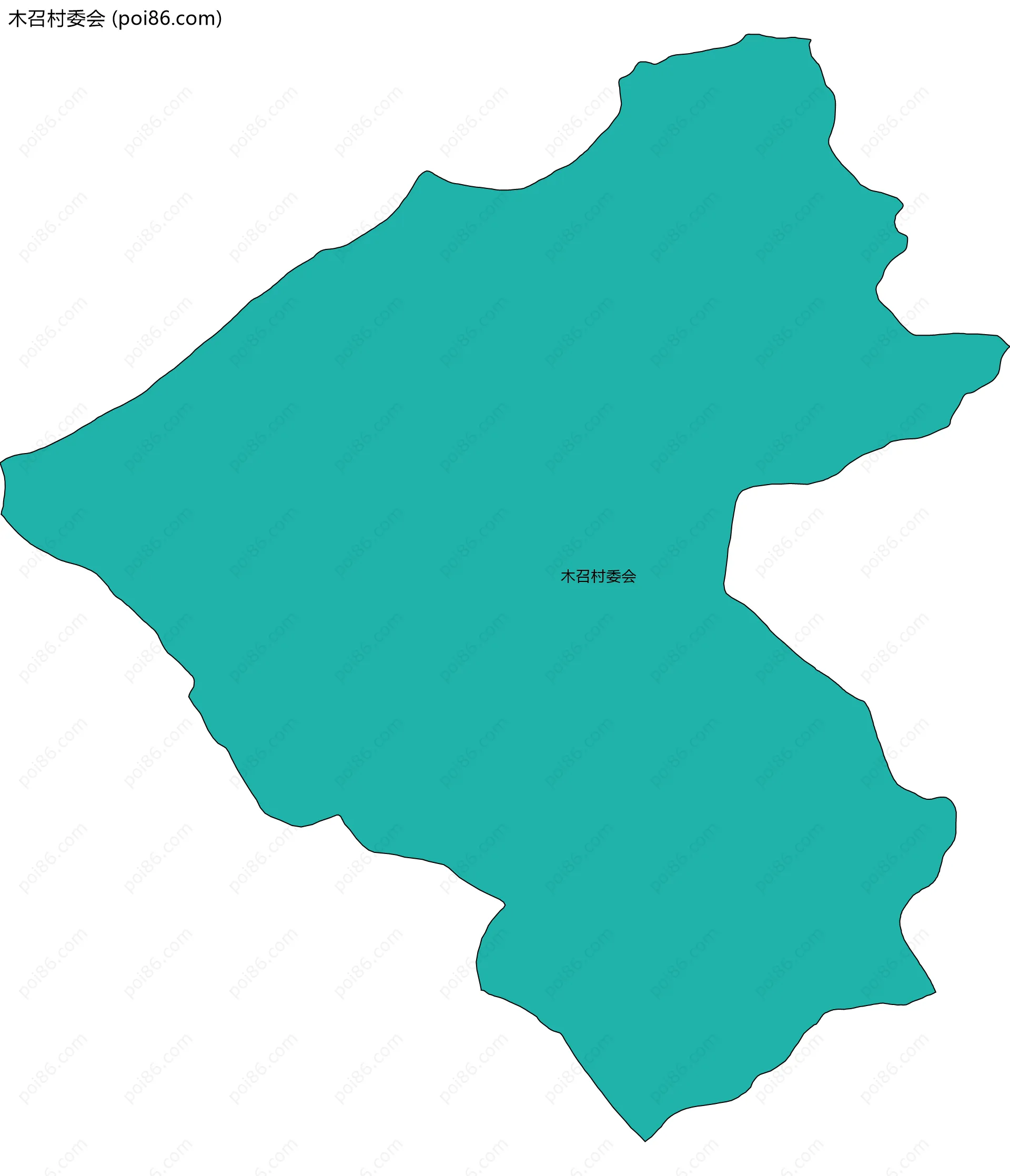 木召村委会边界地图