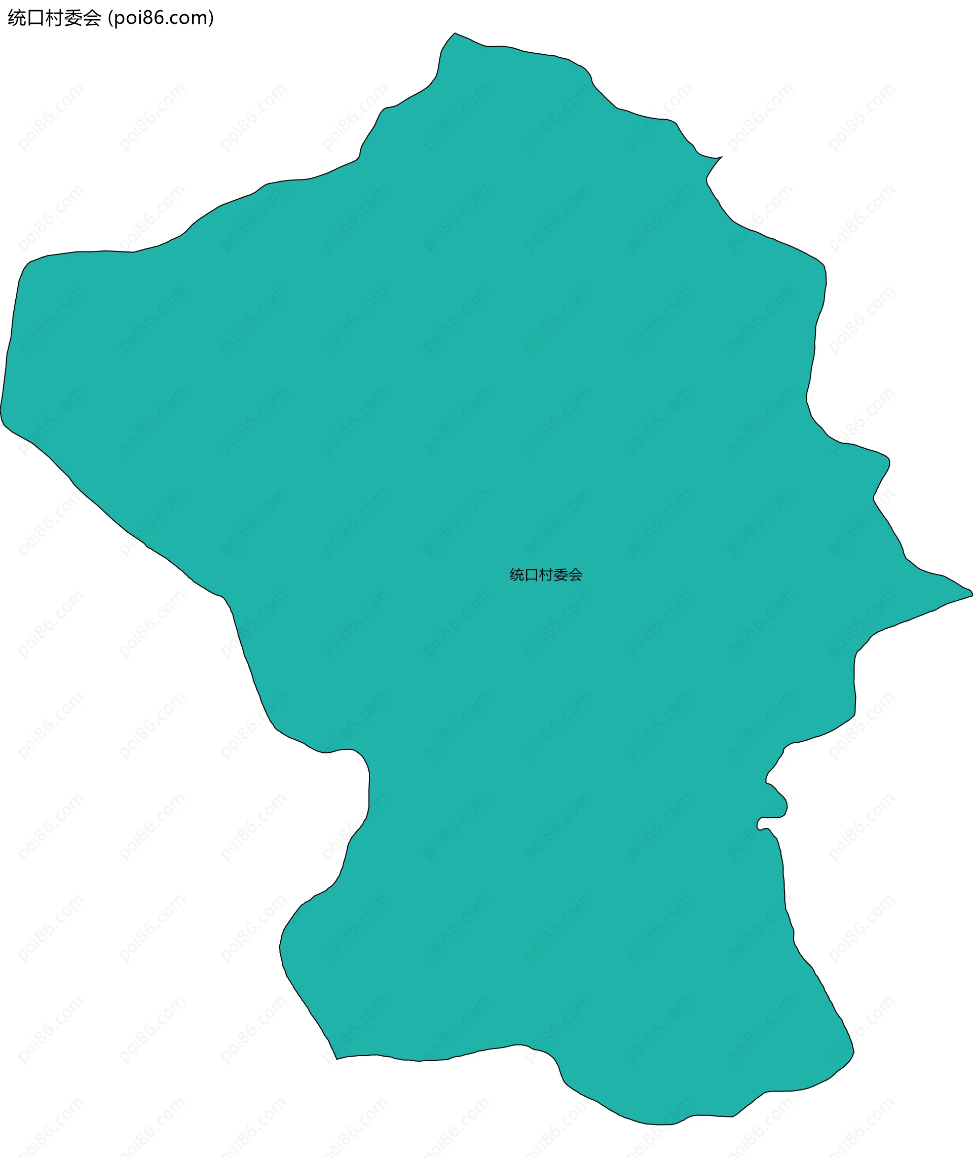 统口村委会边界地图