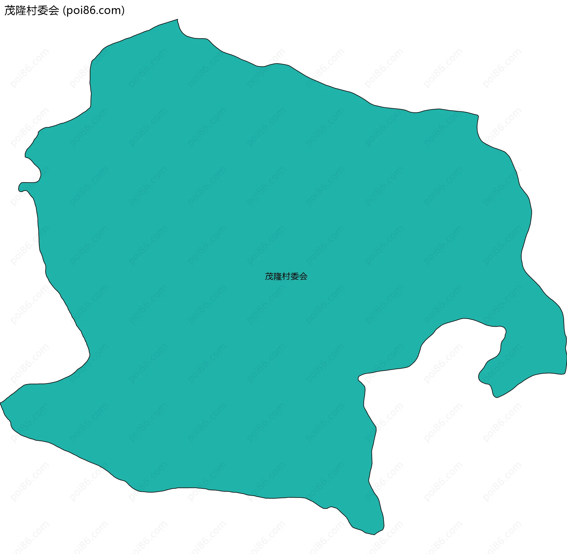 茂隆村委会边界地图