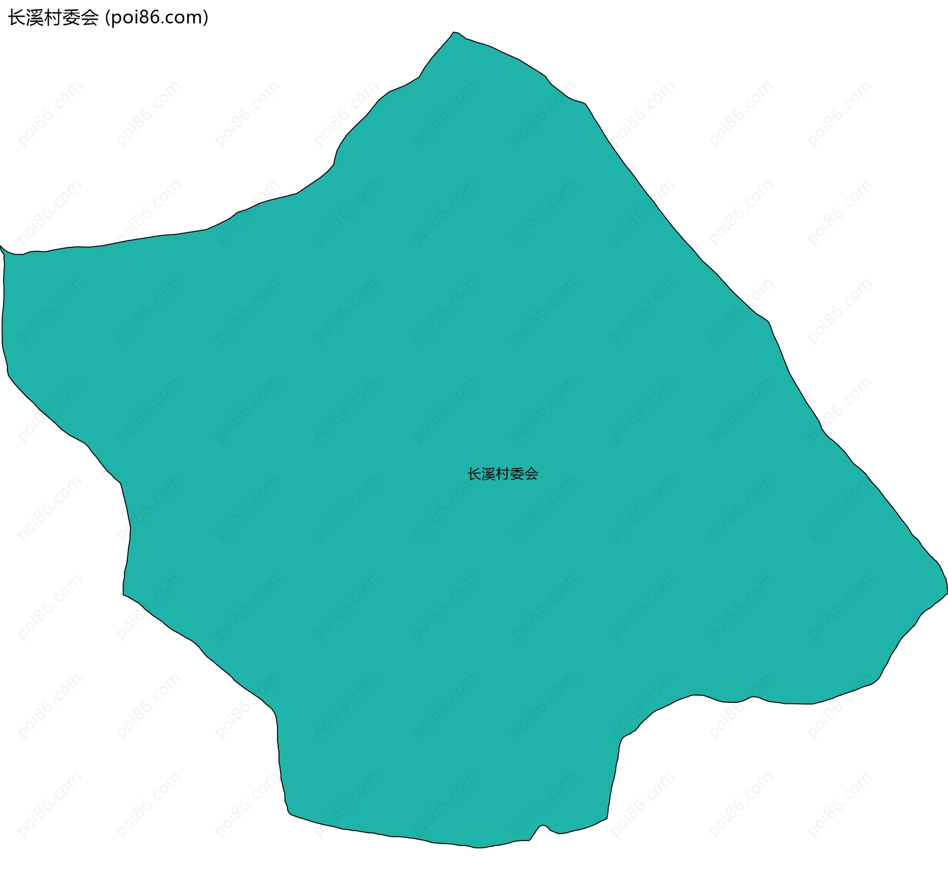 长溪村委会边界地图