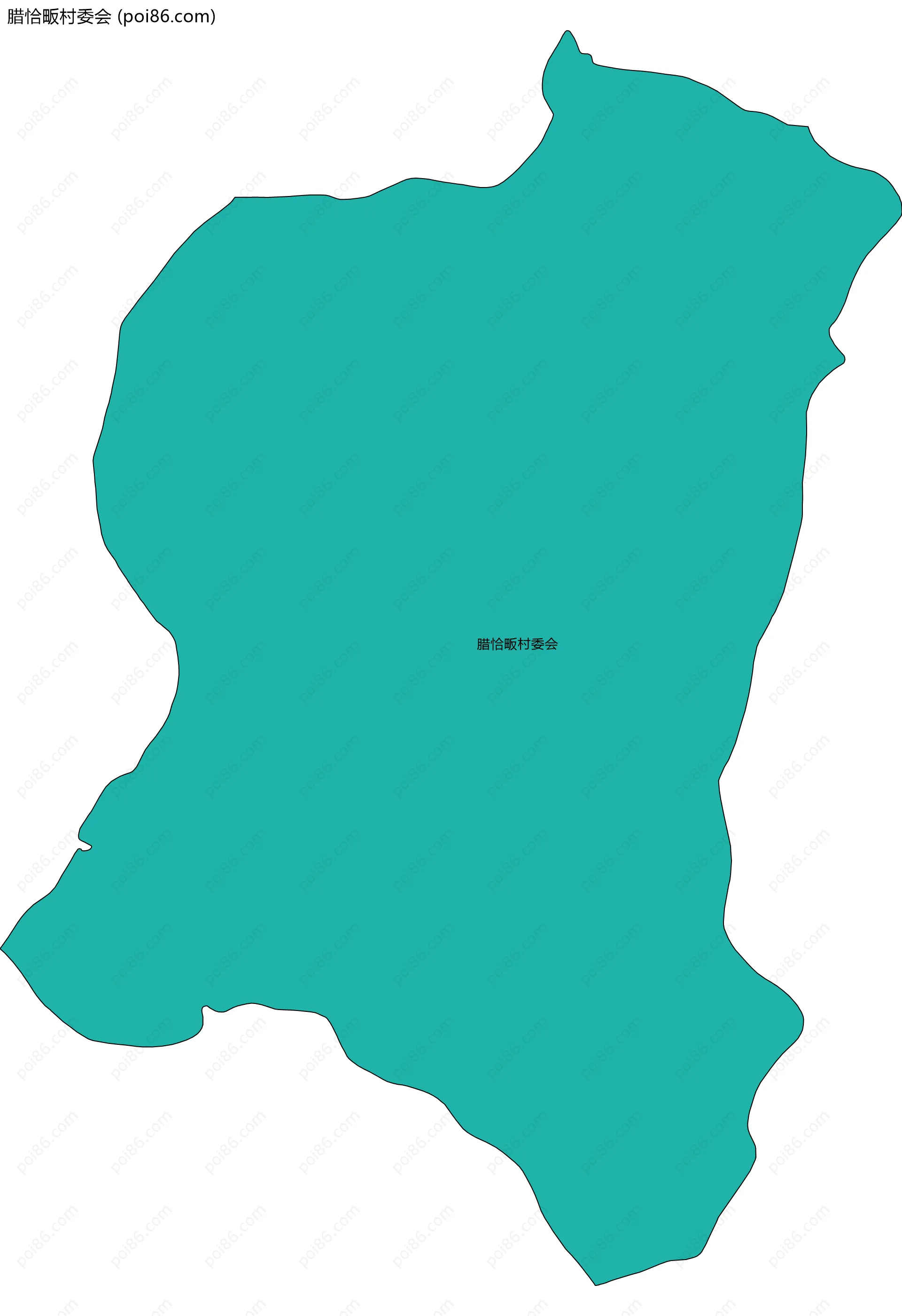 腊恰畈村委会边界地图