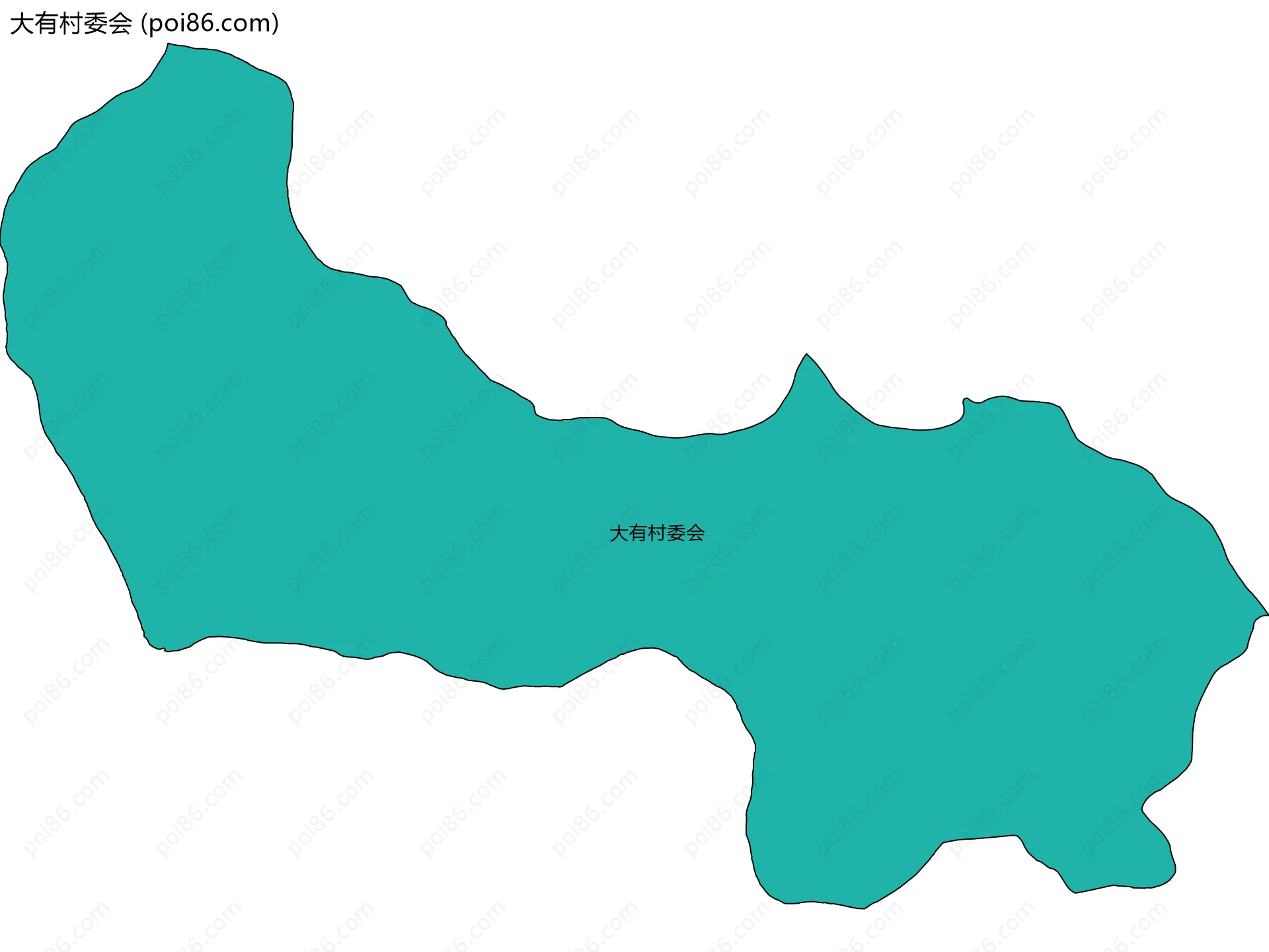 大有村委会边界地图