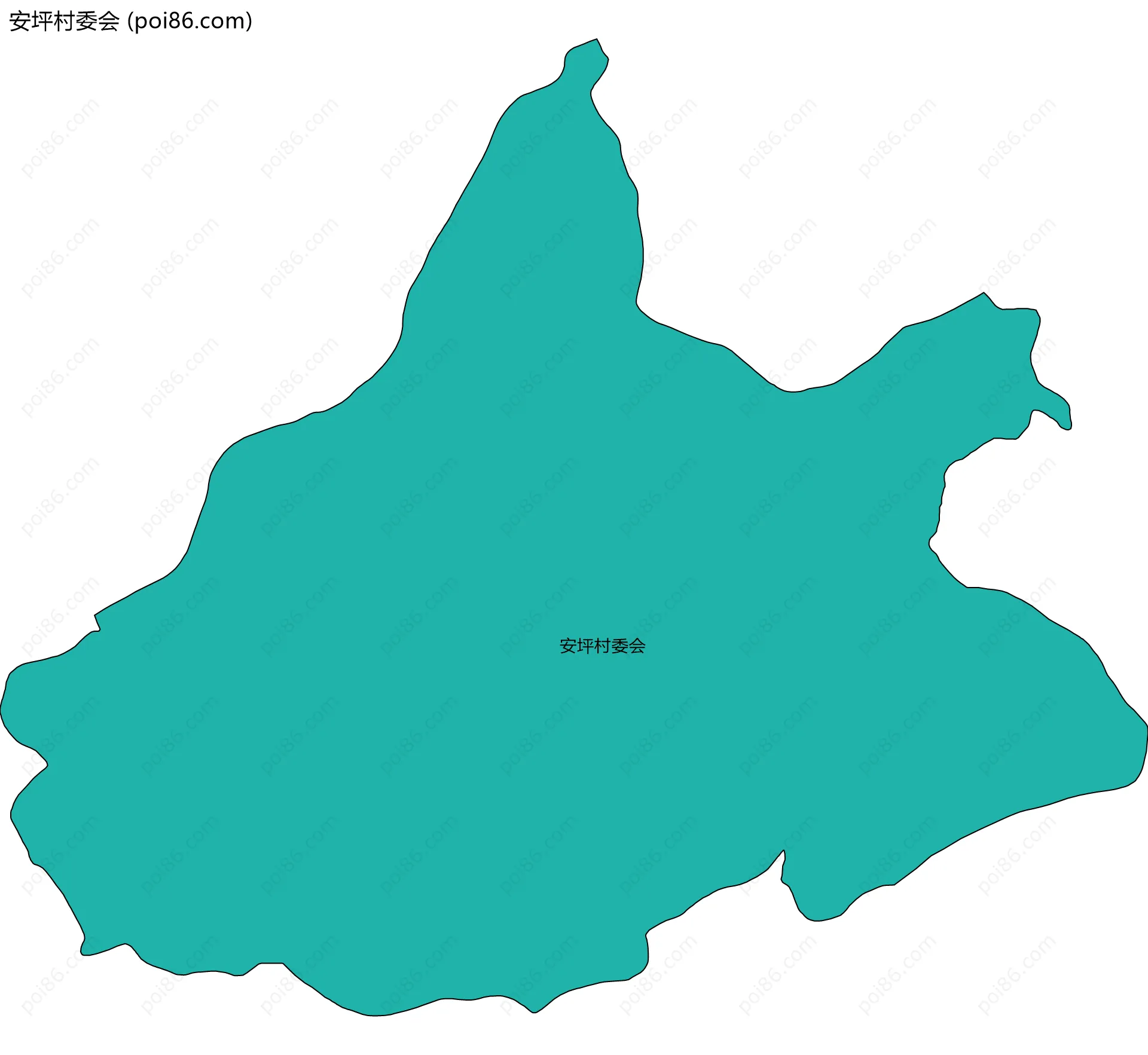 安坪村委会边界地图