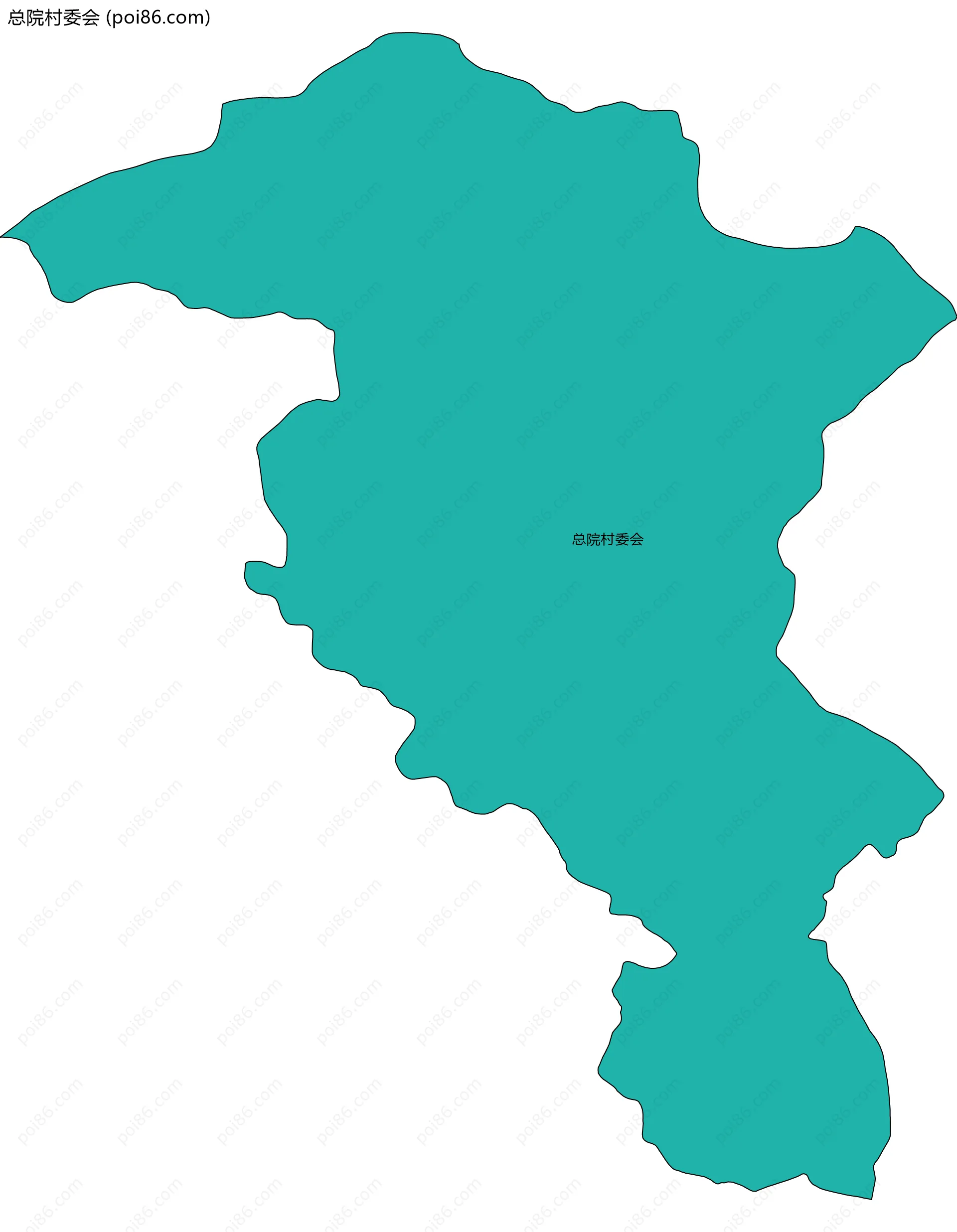 总院村委会边界地图