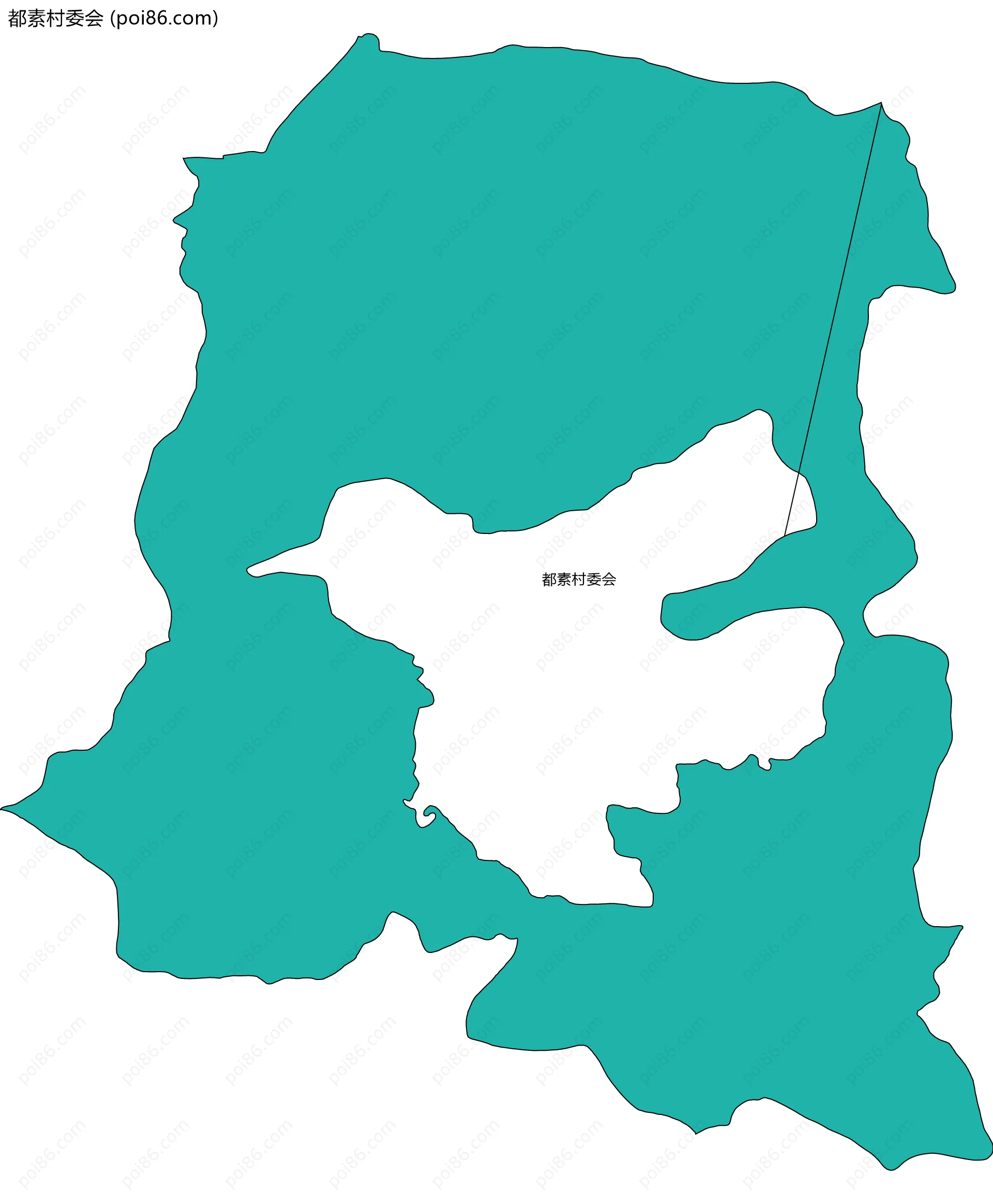 都素村委会边界地图