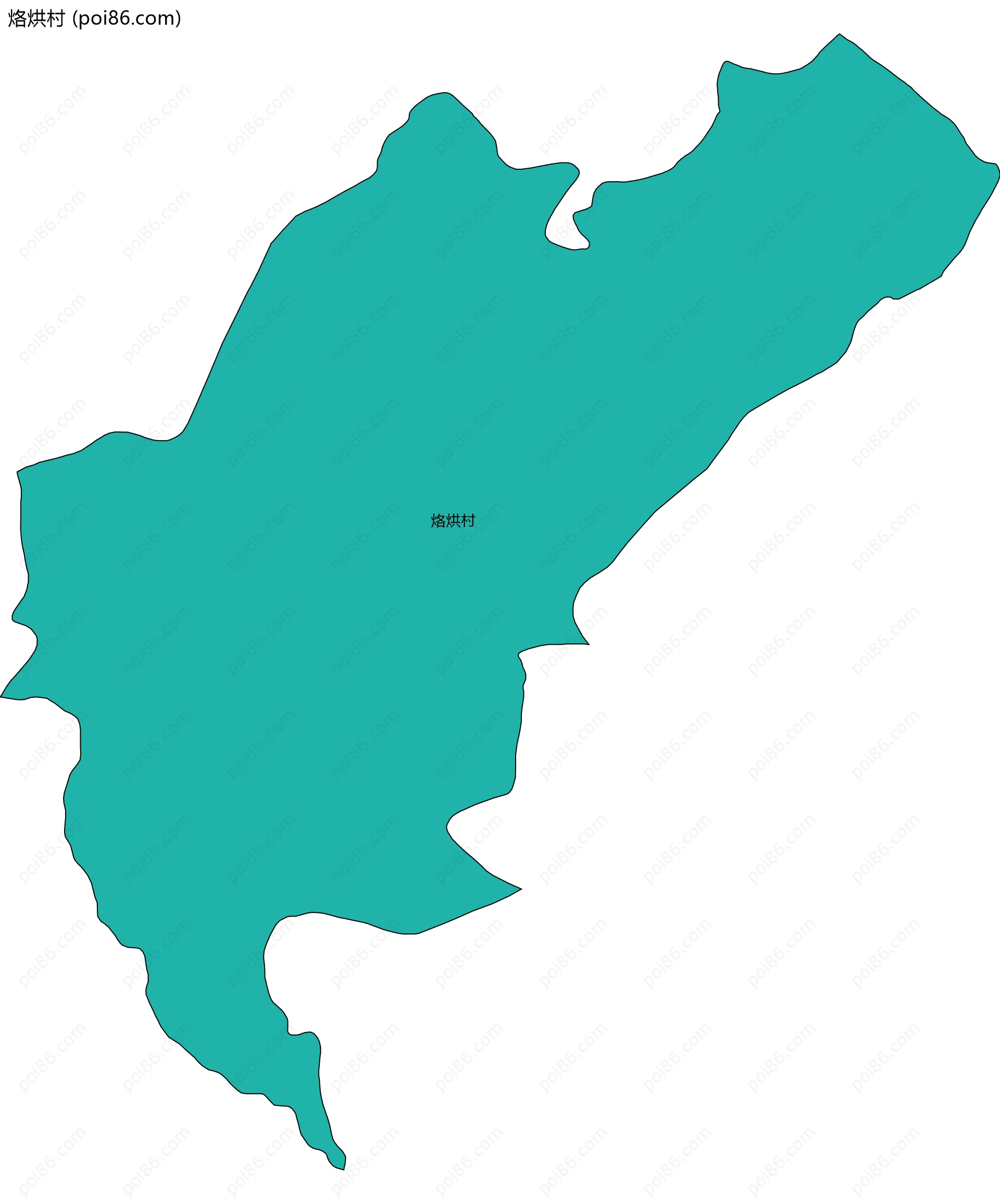 烙烘村边界地图