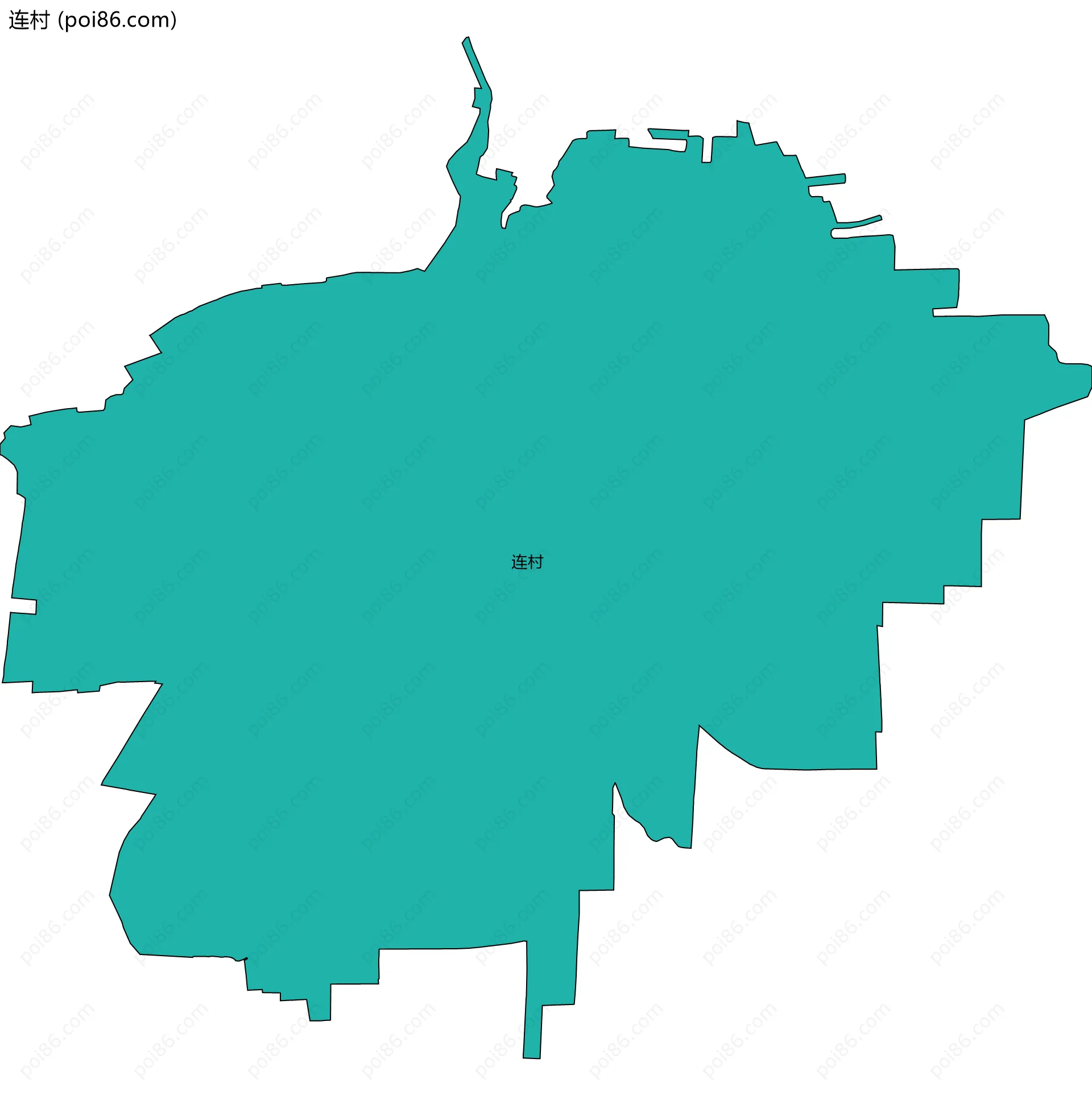 连村边界地图