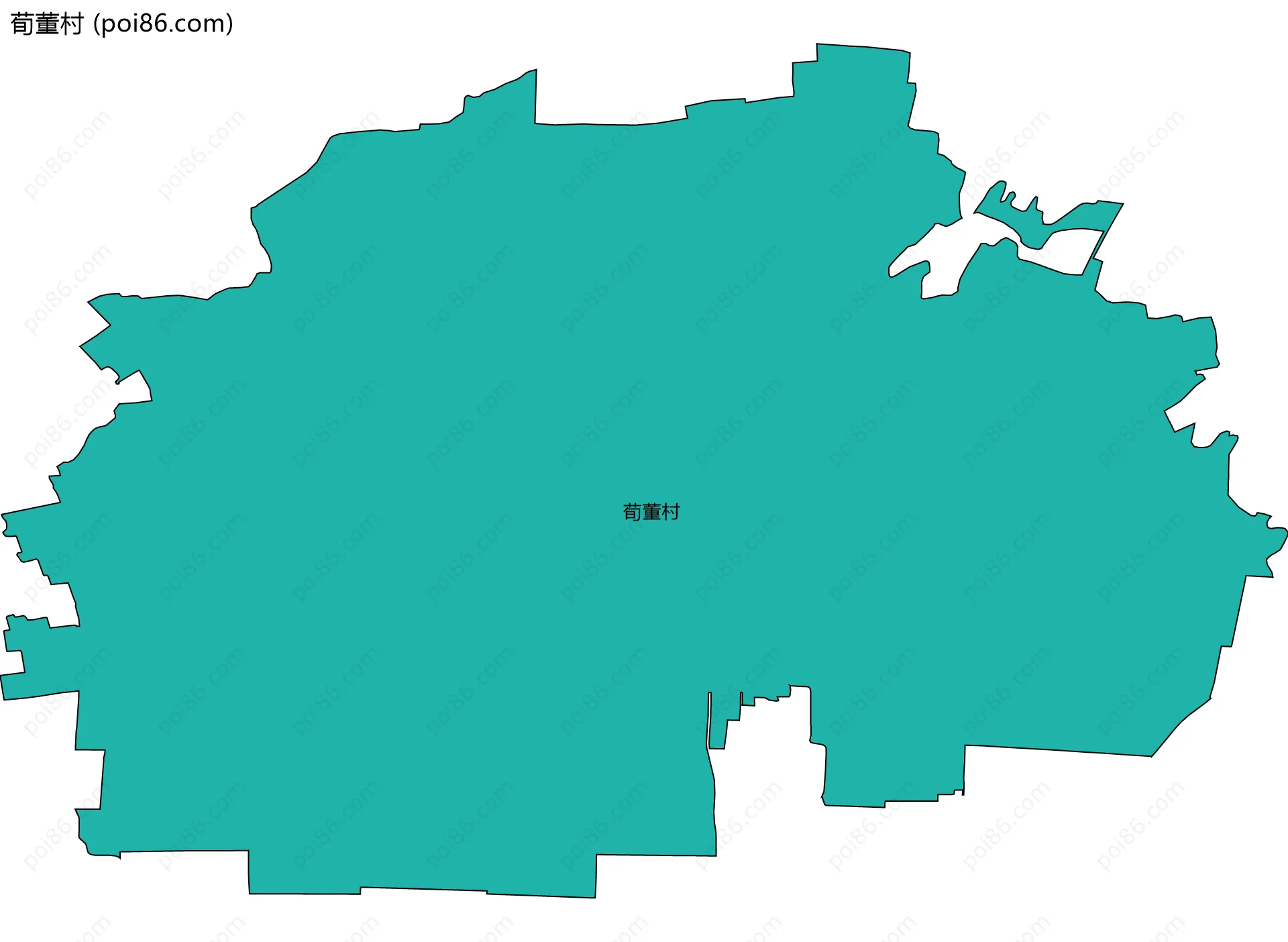 荀董村边界地图