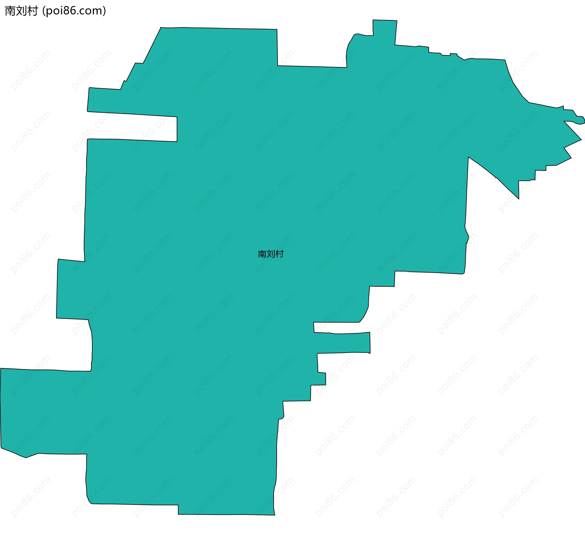 南刘村边界地图
