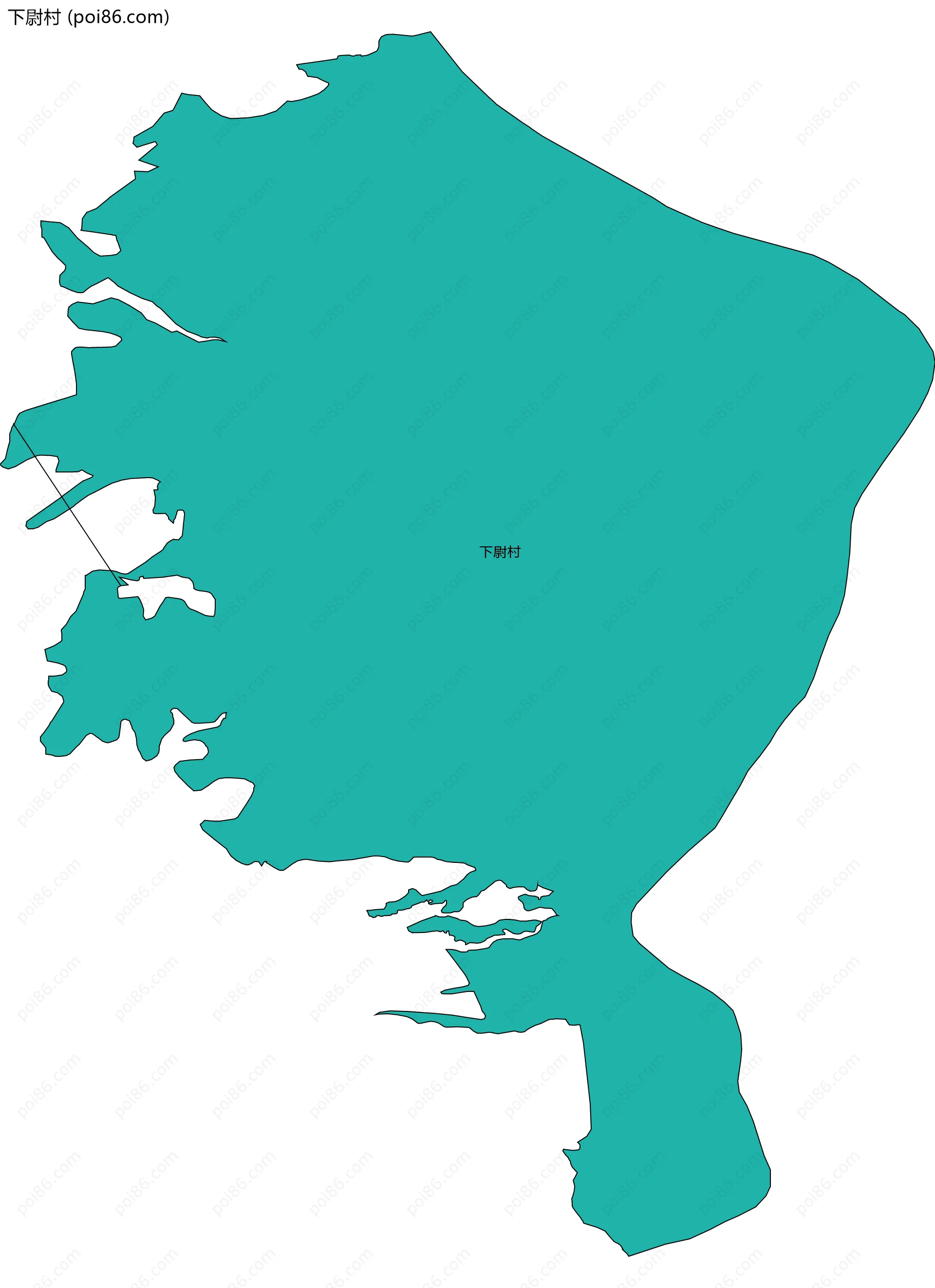 下尉村边界地图