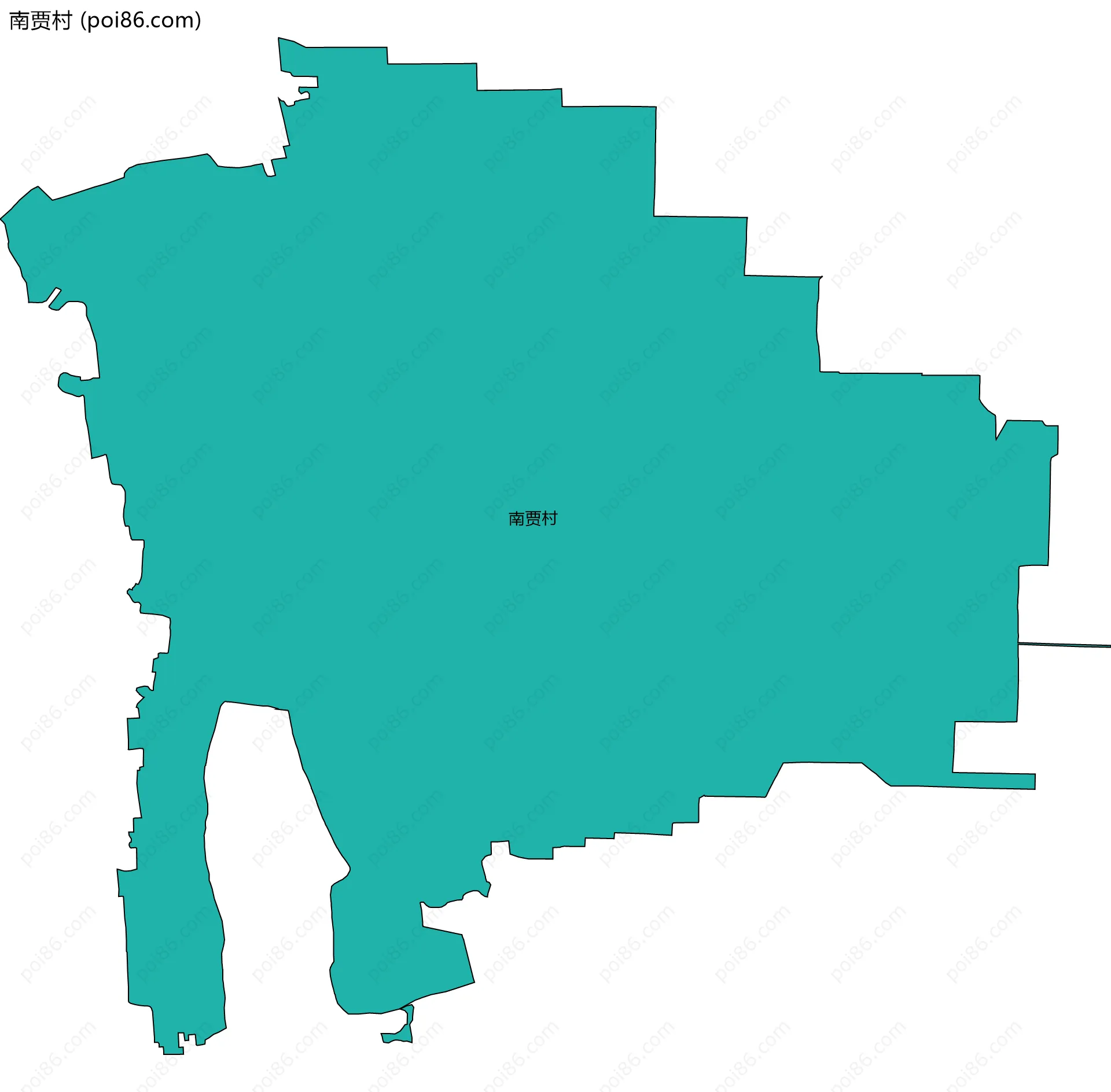南贾村边界地图