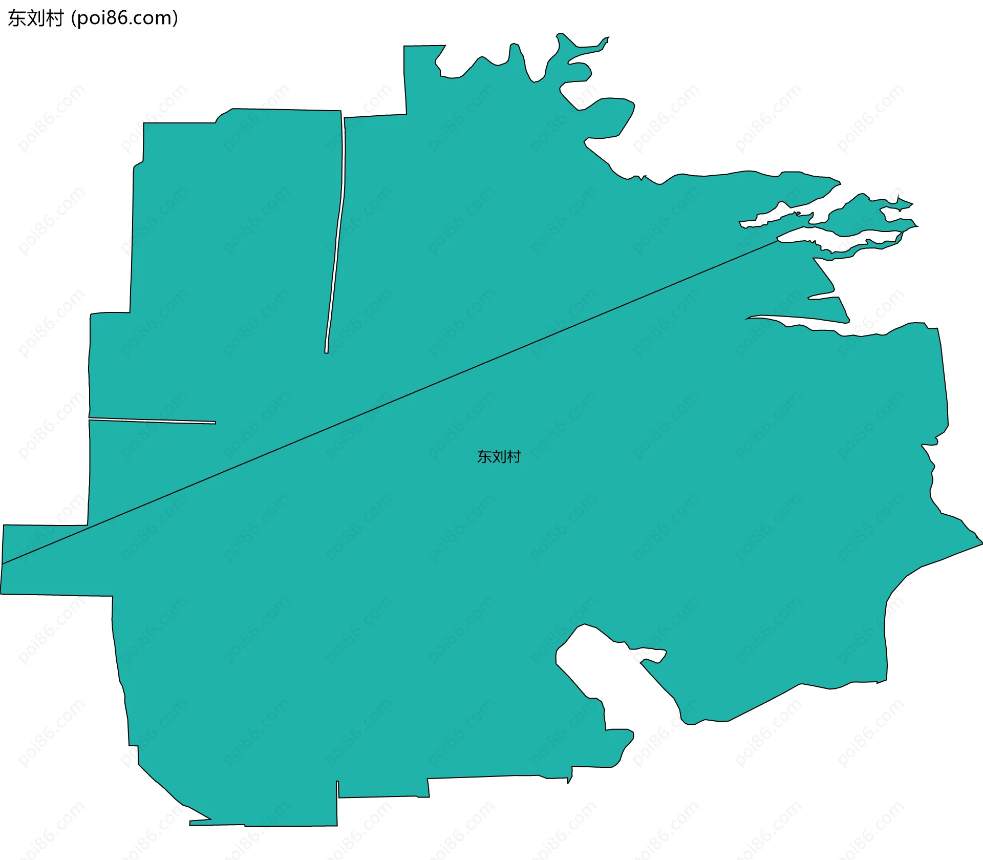 东刘村边界地图