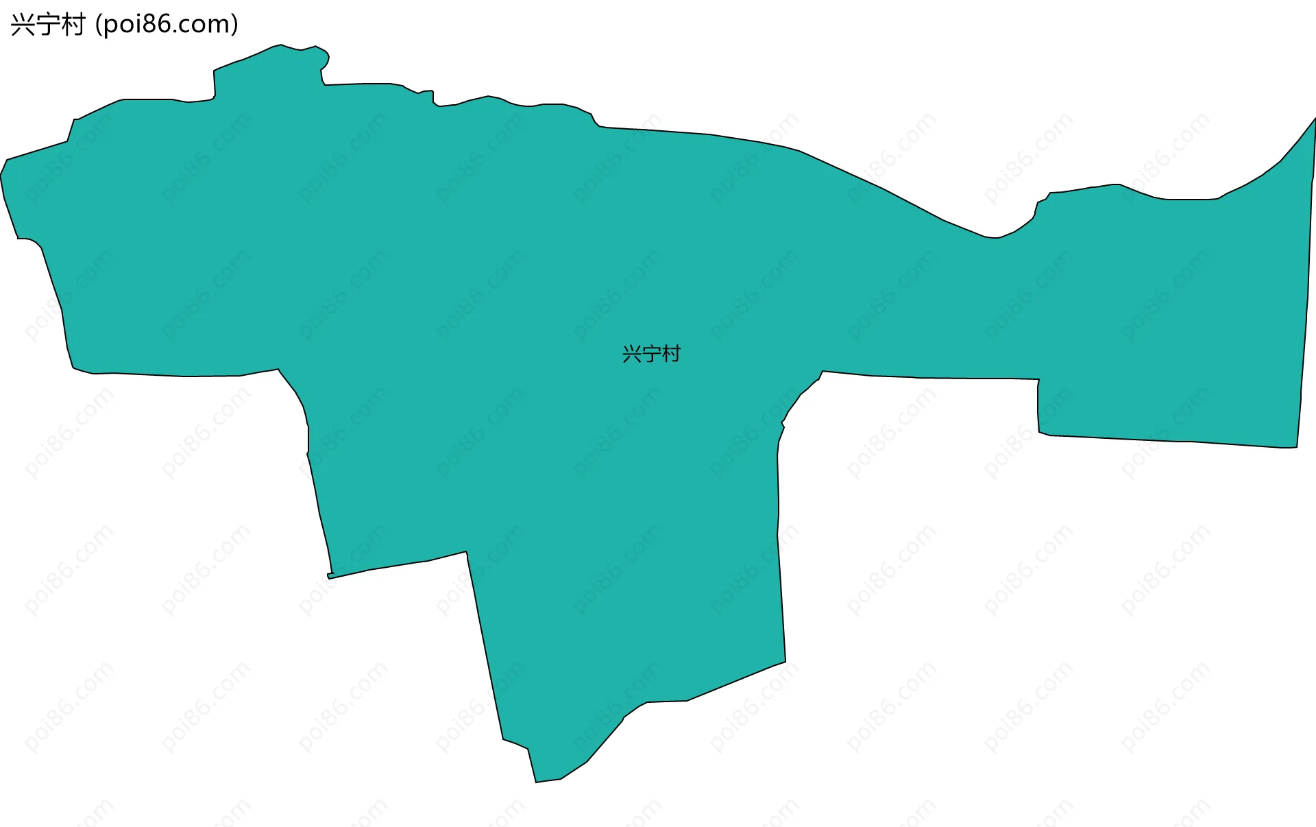 兴宁村边界地图