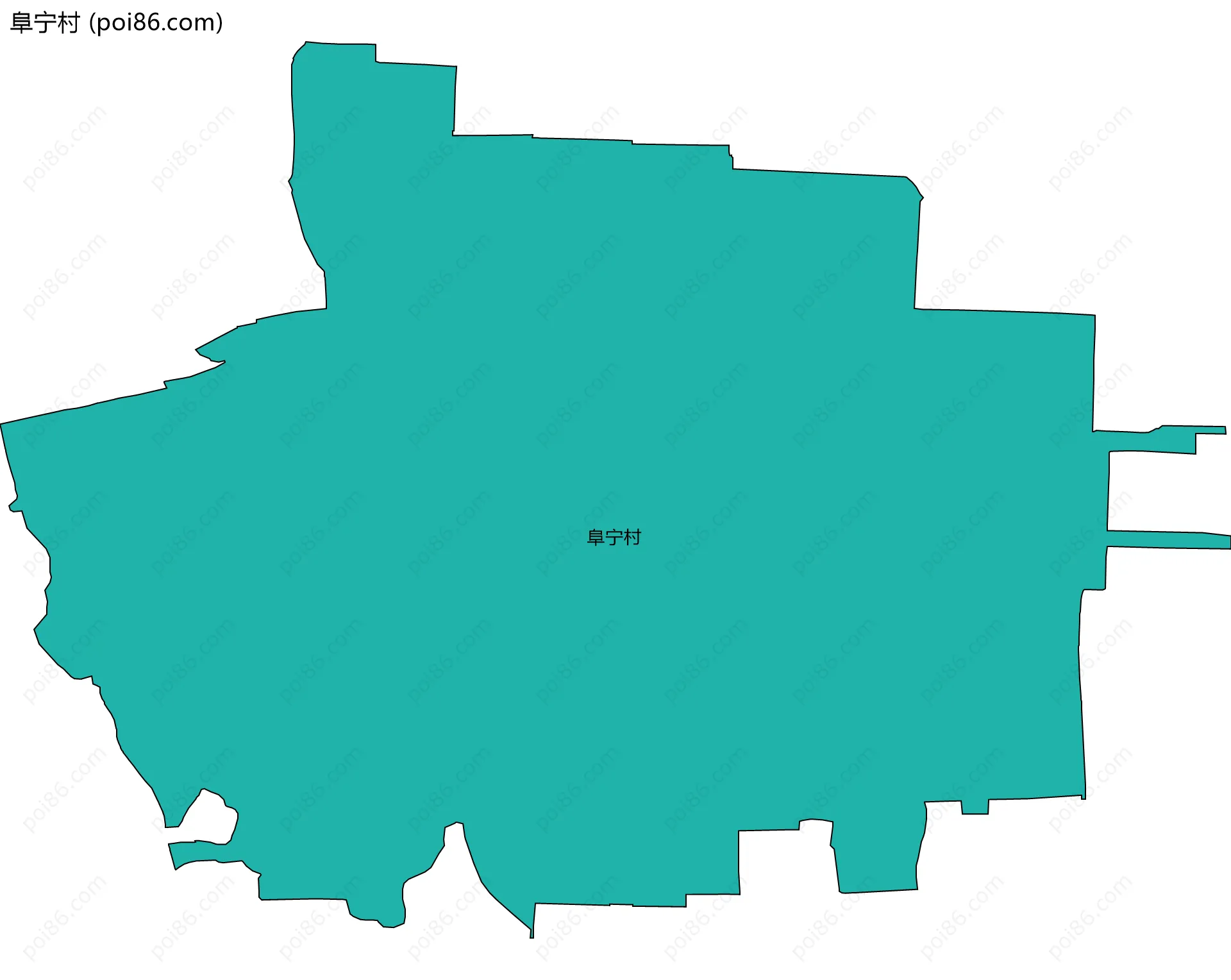 阜宁村边界地图