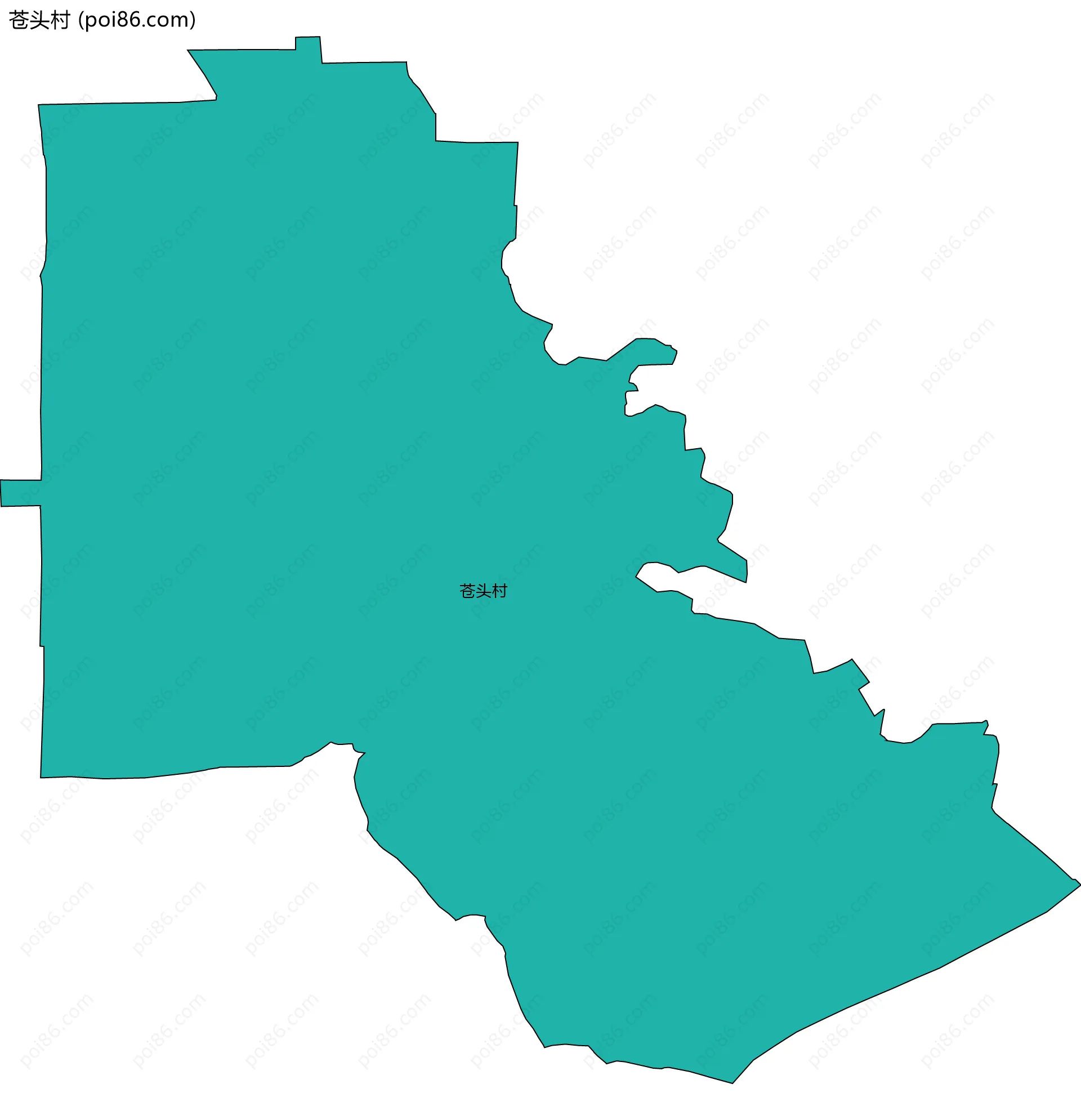 苍头村边界地图