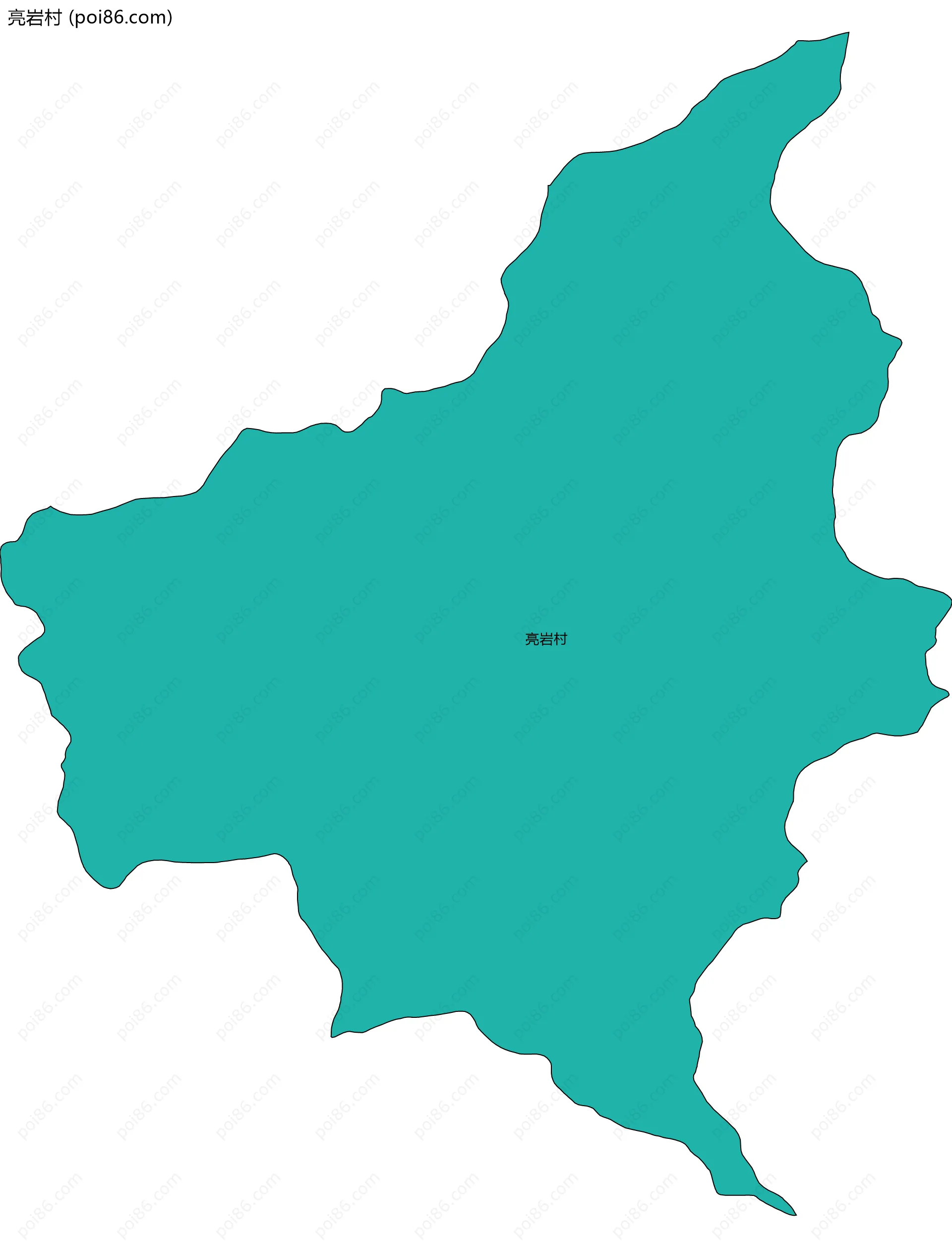 亮岩村边界地图