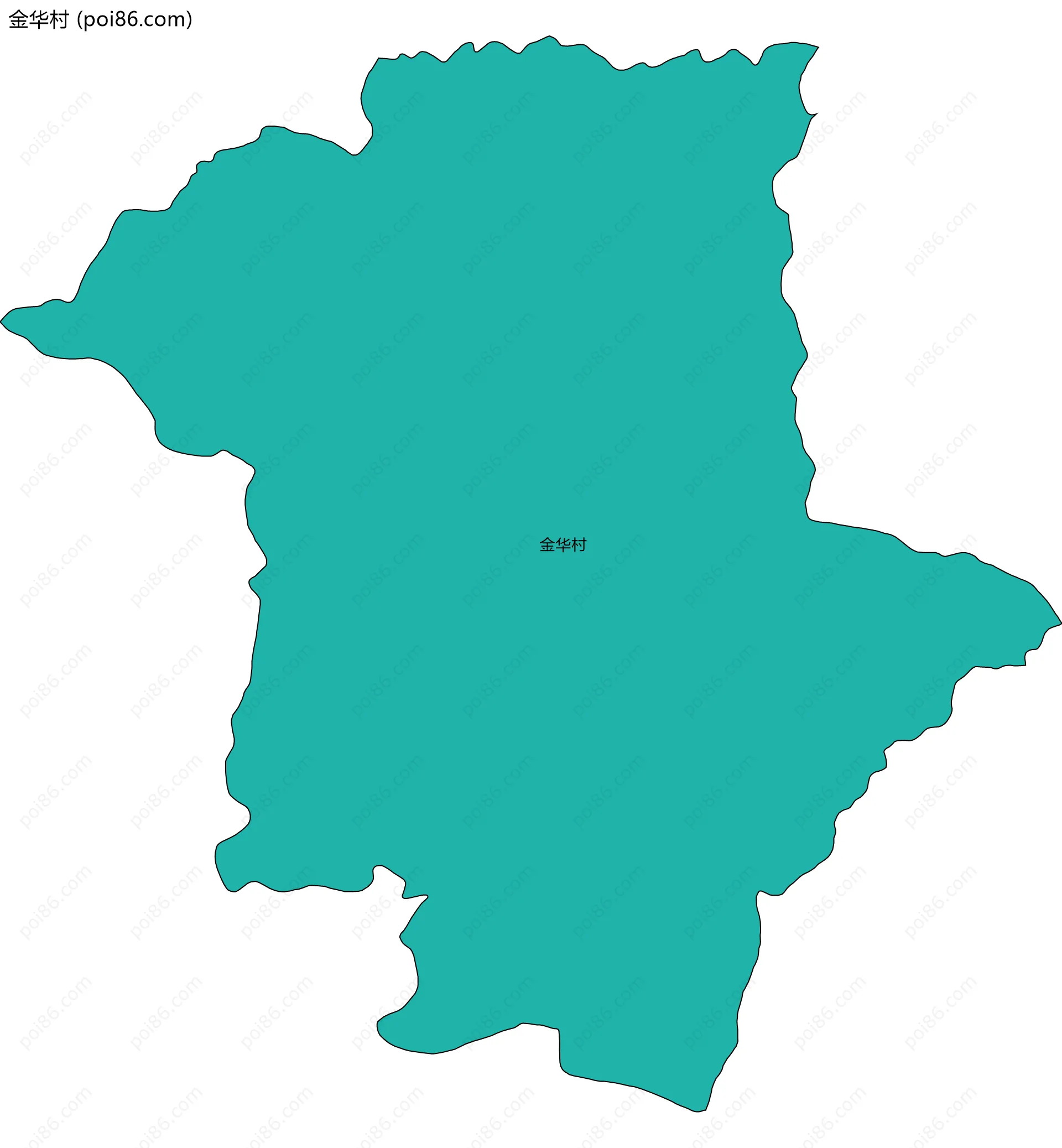 金华村边界地图