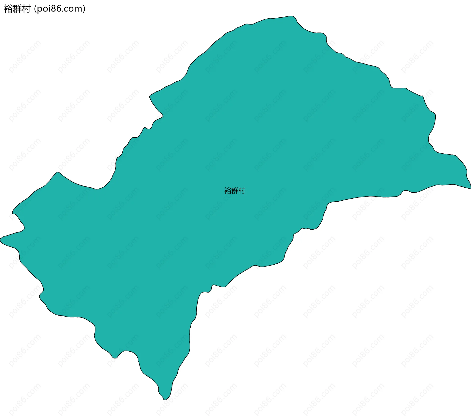 裕群村边界地图