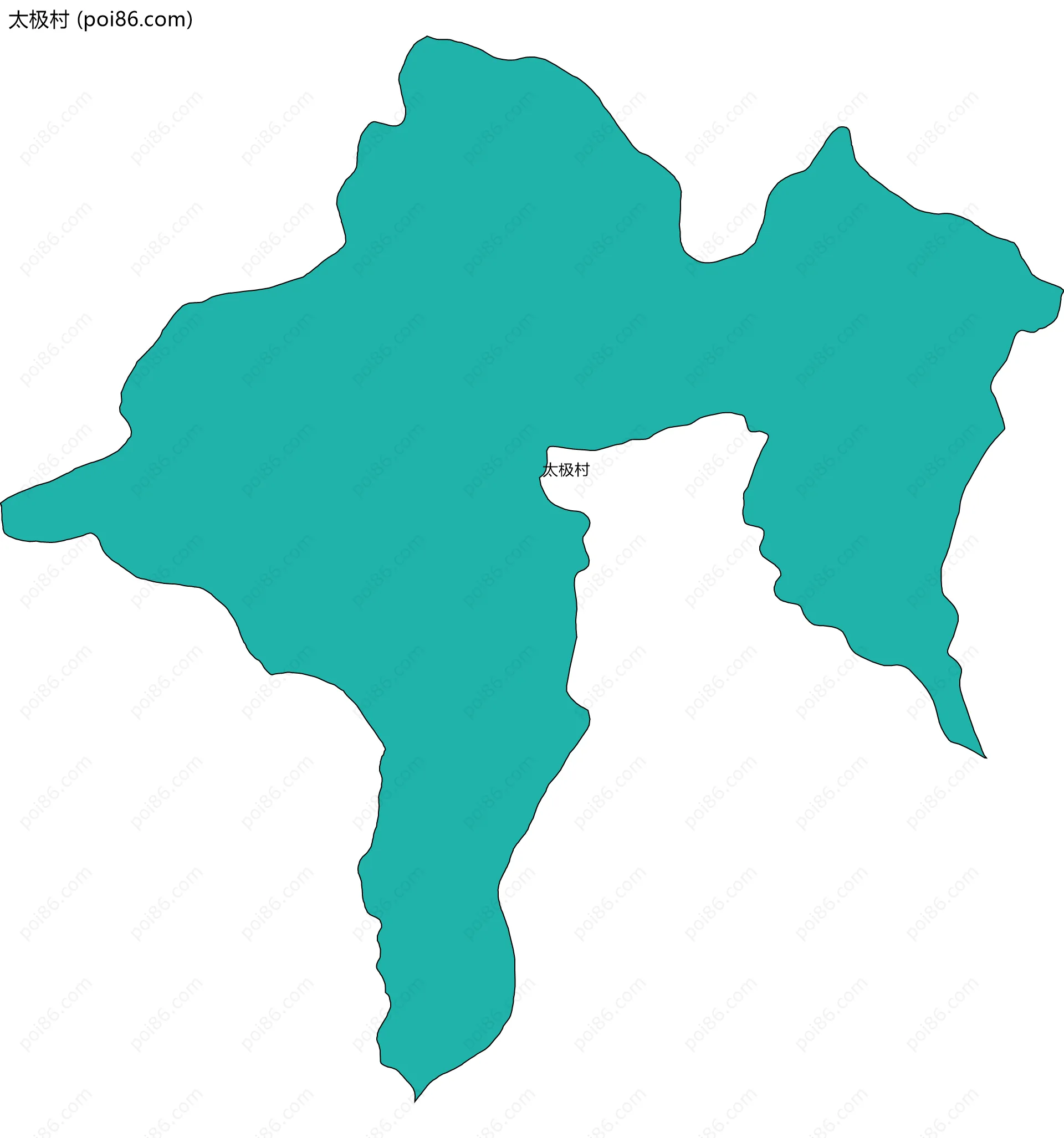 太极村边界地图