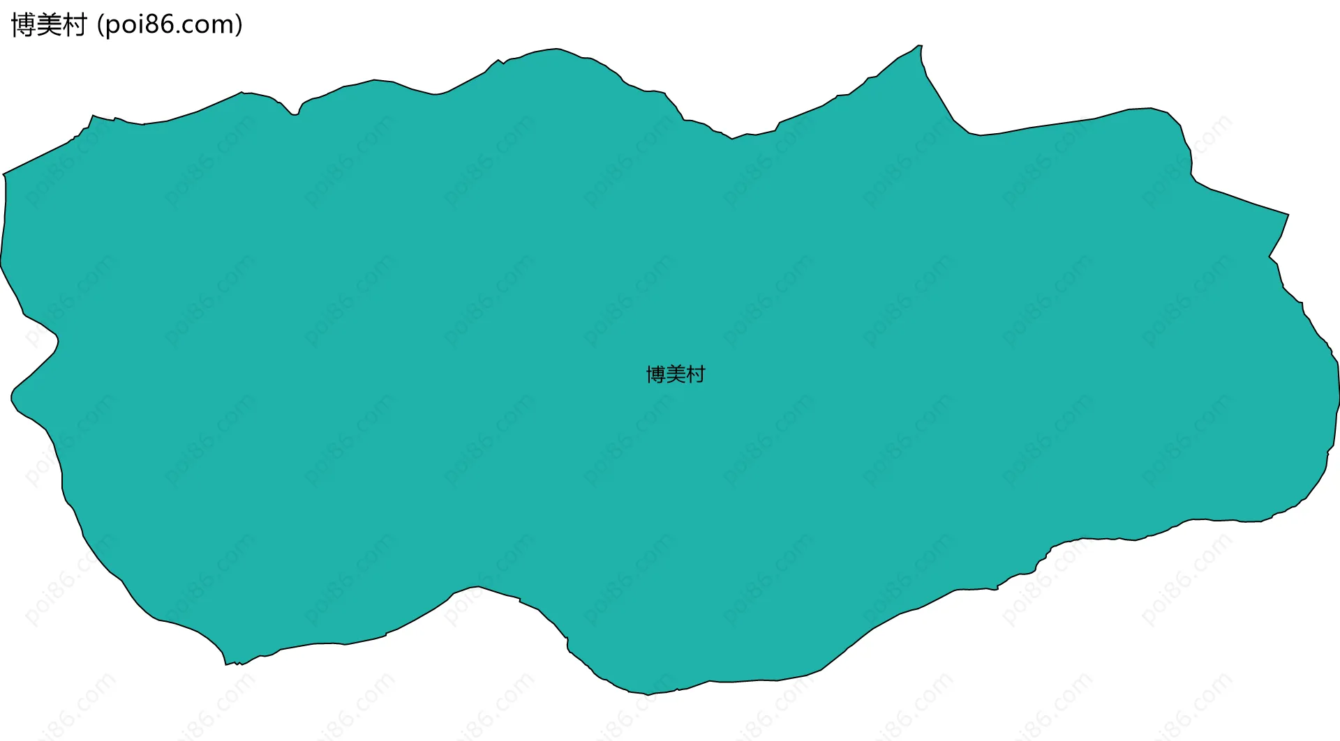 博美村边界地图