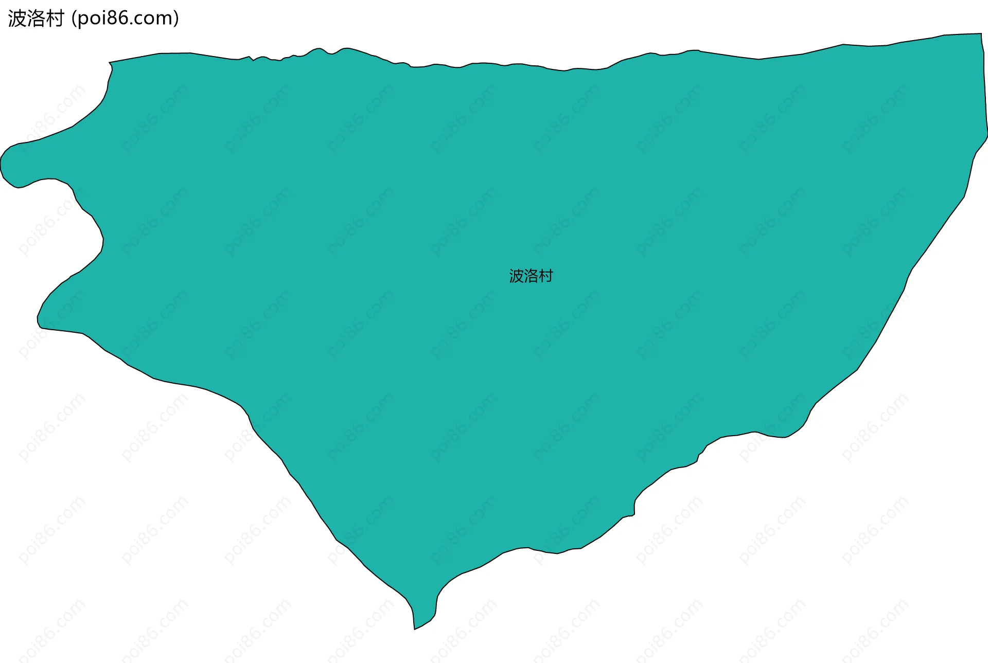波洛村边界地图