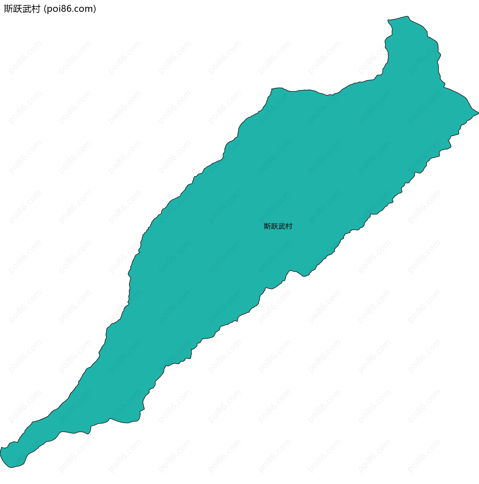 斯跃武村边界地图