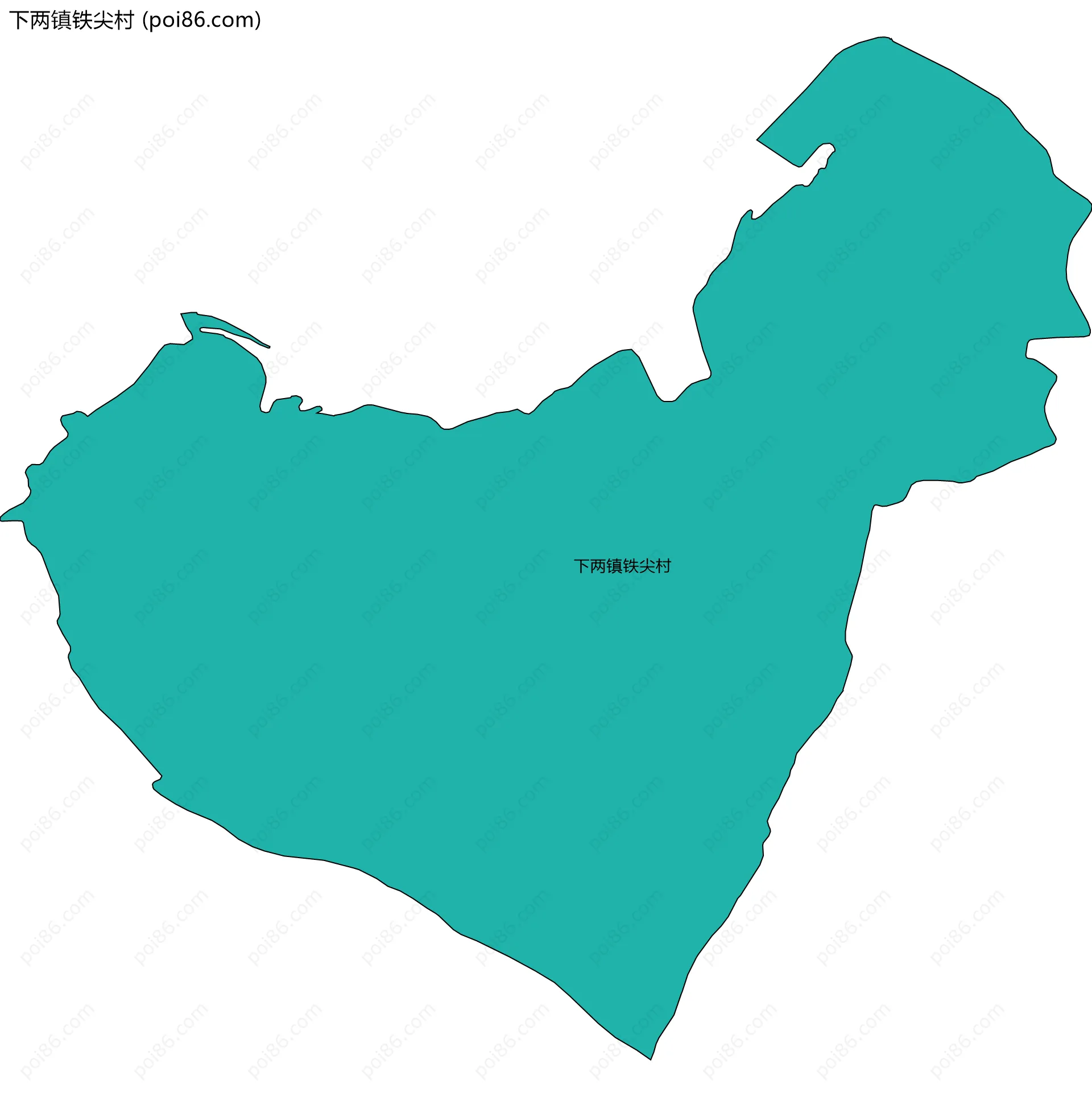 下两镇铁尖村边界地图