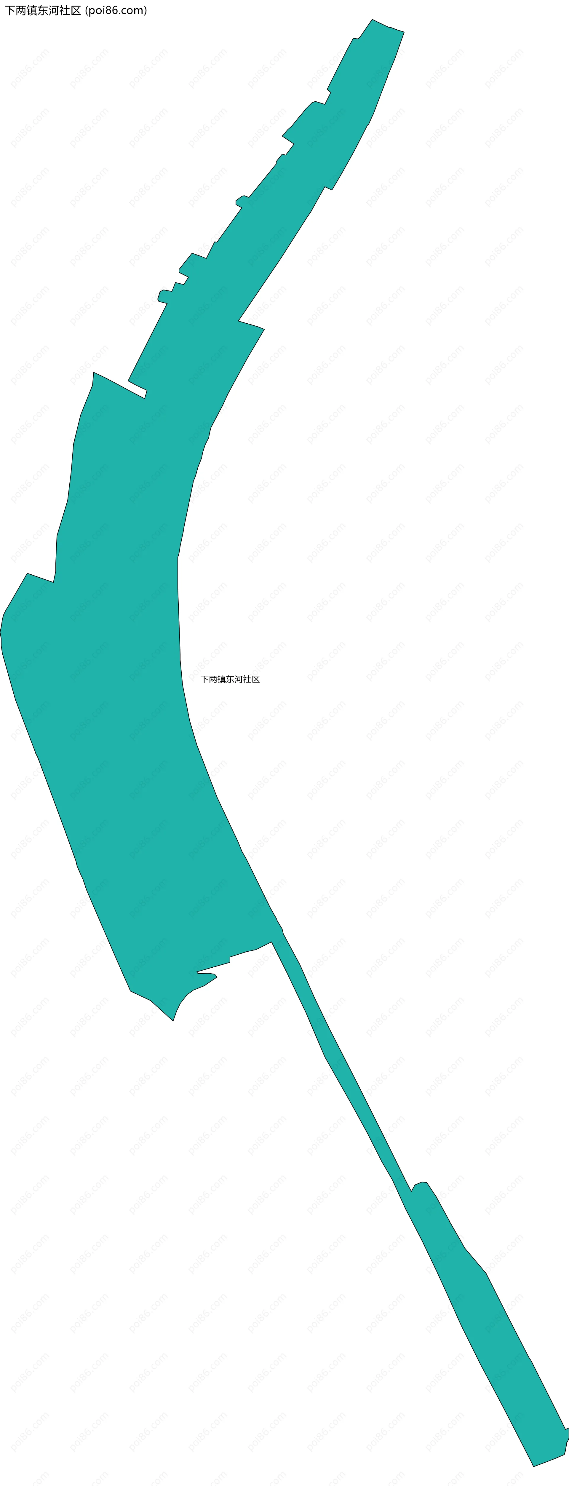 下两镇东河社区边界地图