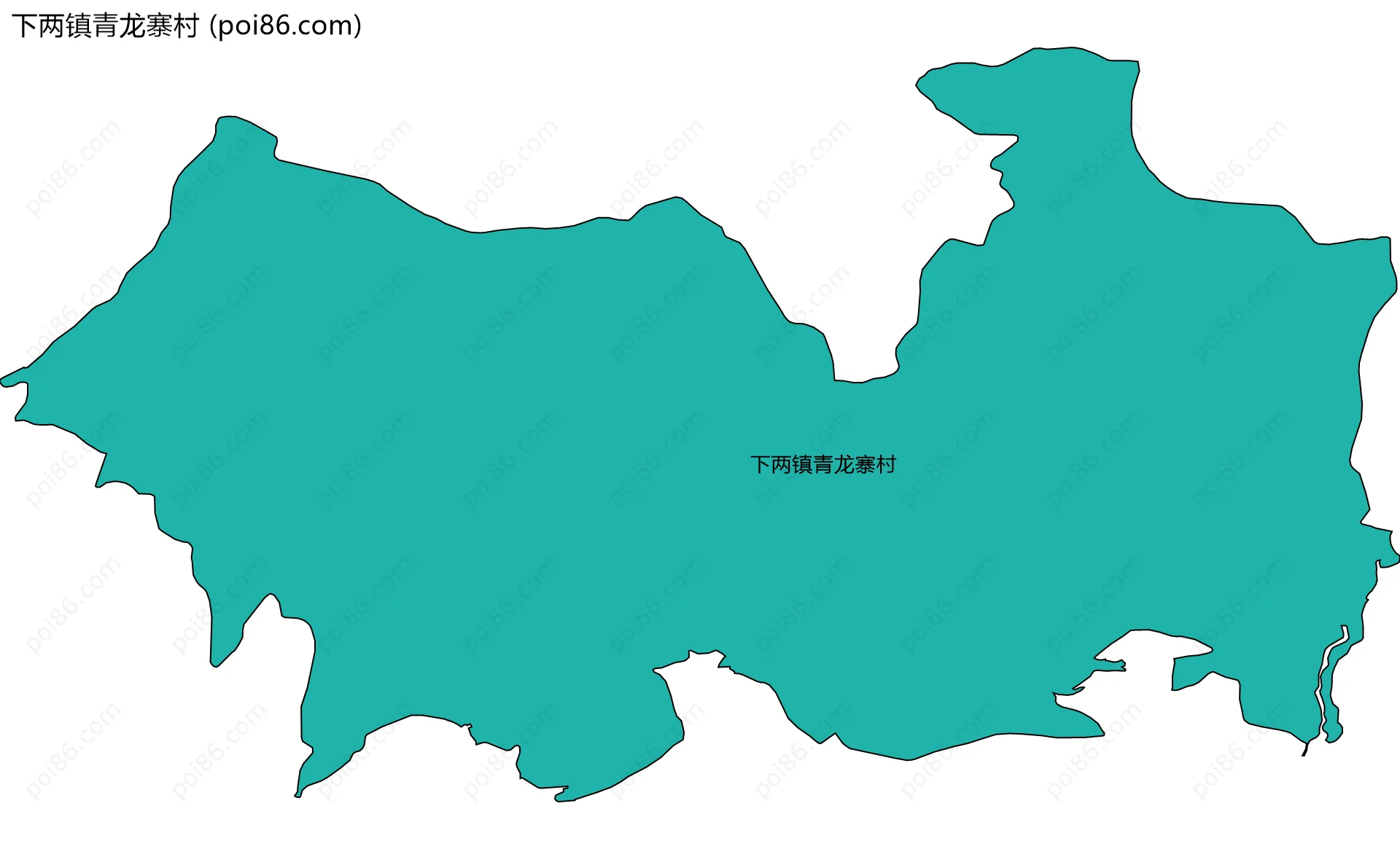 下两镇青龙寨村边界地图