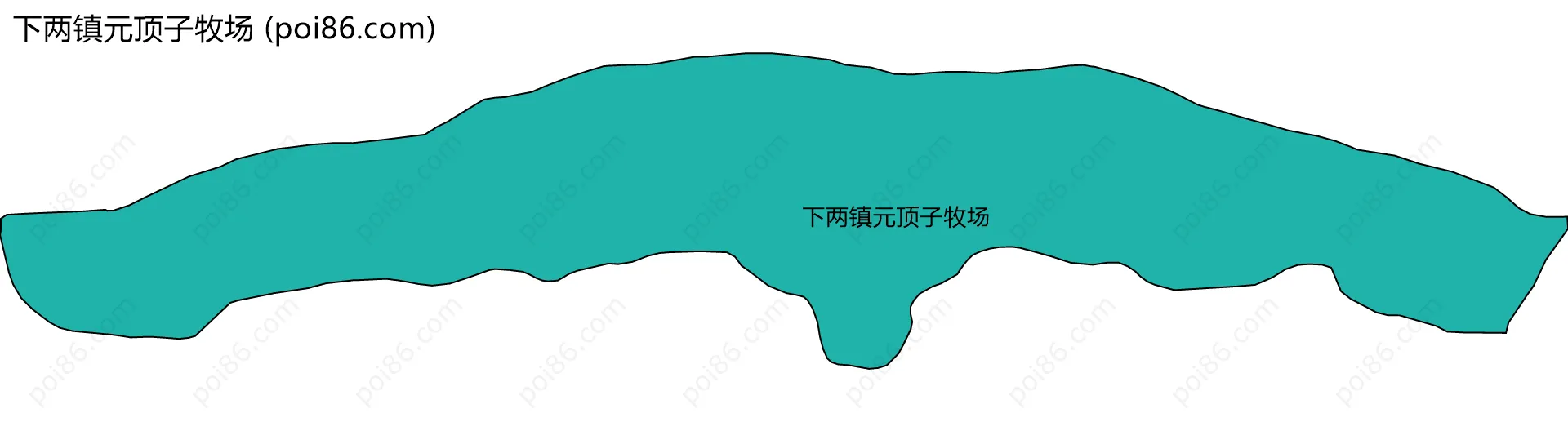 下两镇元顶子牧场边界地图