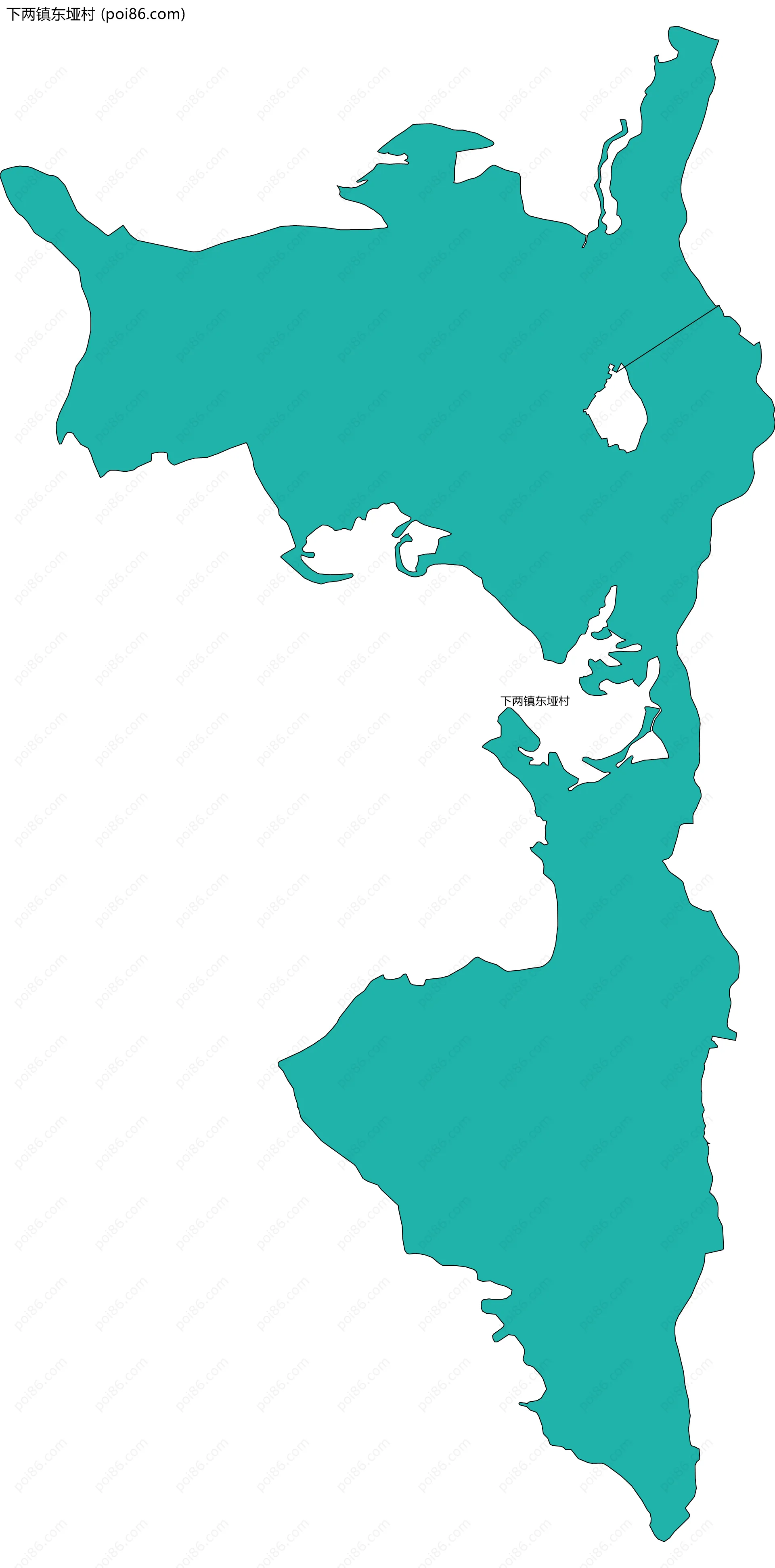 下两镇东垭村边界地图